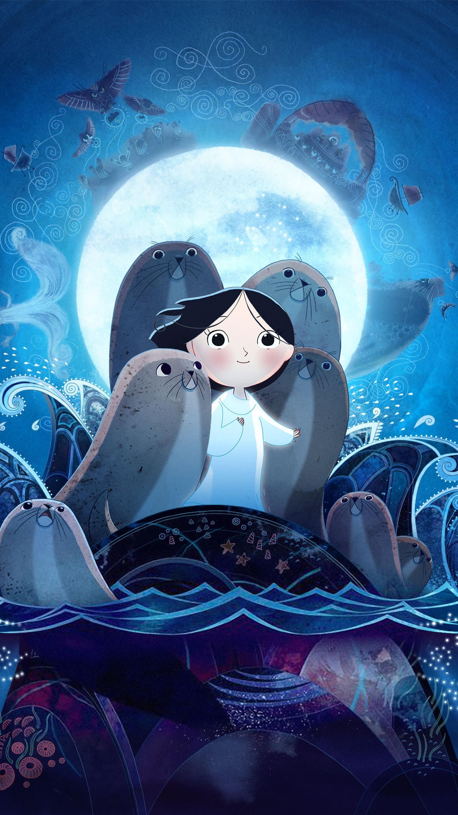 Song of the Sea (2014) Phone Wallpaper. Moviemania. Song of the sea, Sea illustration, The secret of kells