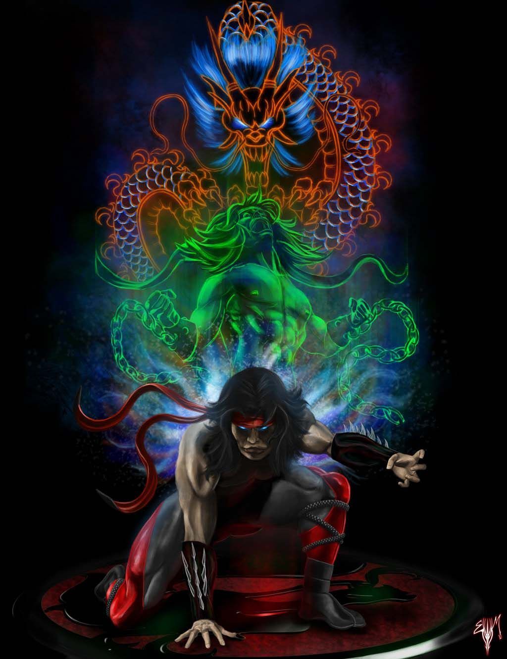 Liu Kang (MK) Fan Art by Esau13. Mortal kombat art, Mortal kombat x, Liu kang