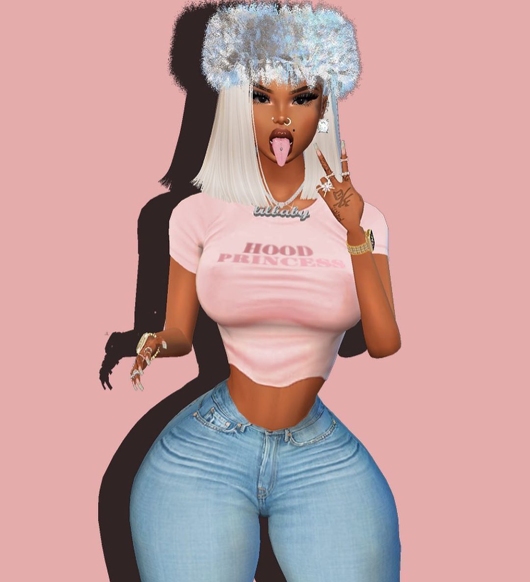 Imvu ideas. black girl cartoon, imvu, black girl art