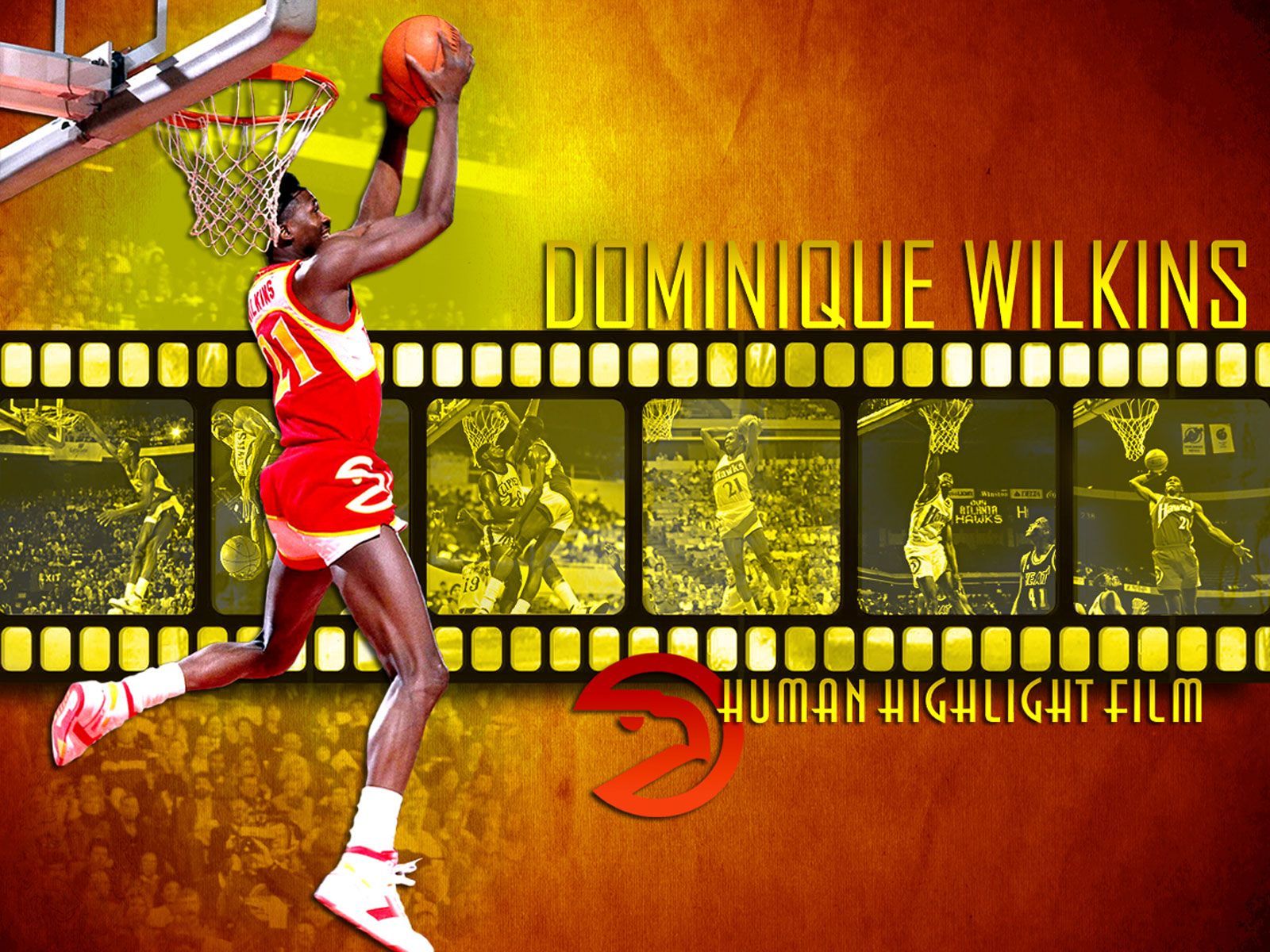 Wallpaper DOMINIQUE WILKINS NBA TSEBA. Dominique wilkins, Basketball design, Nba