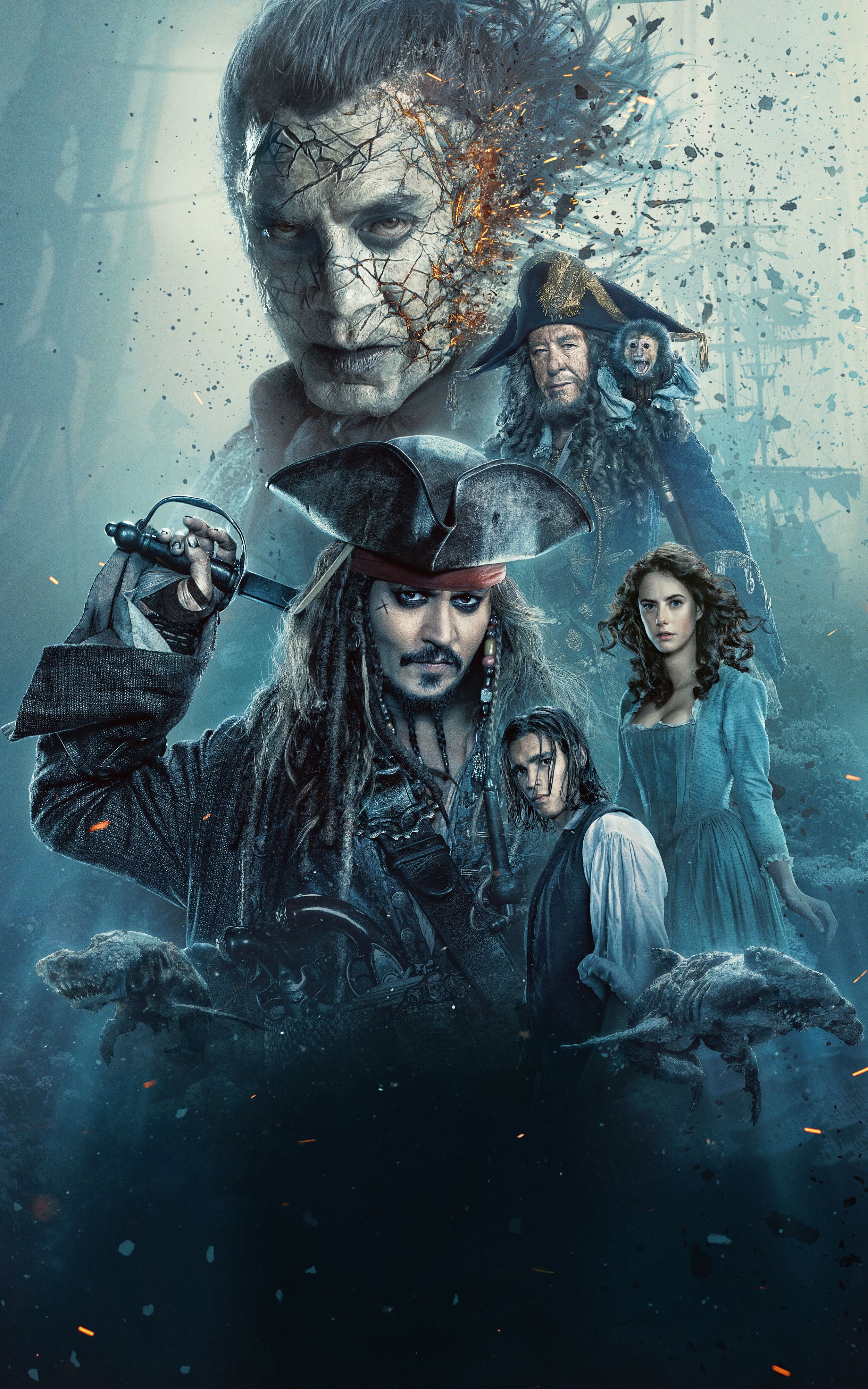 Mobile Wallpaper 131 Movie of the Week of the Caribbean: Dead Men Tell No Tales (7 variations) Life is In Fate. Everything has been Written Down