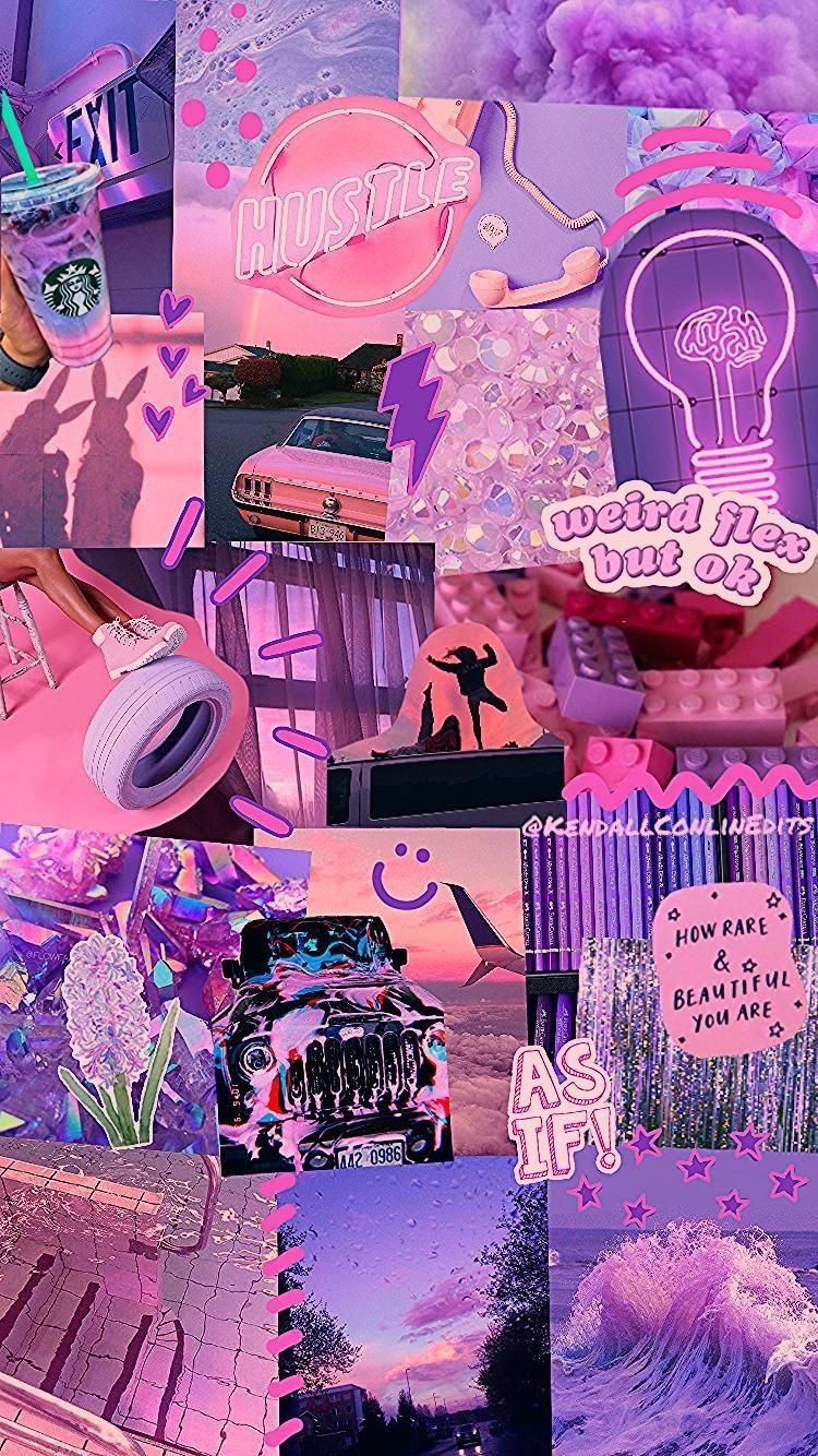 aesthetic #collage #wallpaper #fondosdepantalla #vintage Pink Aesthetic Collage Wallpaper & Background Download