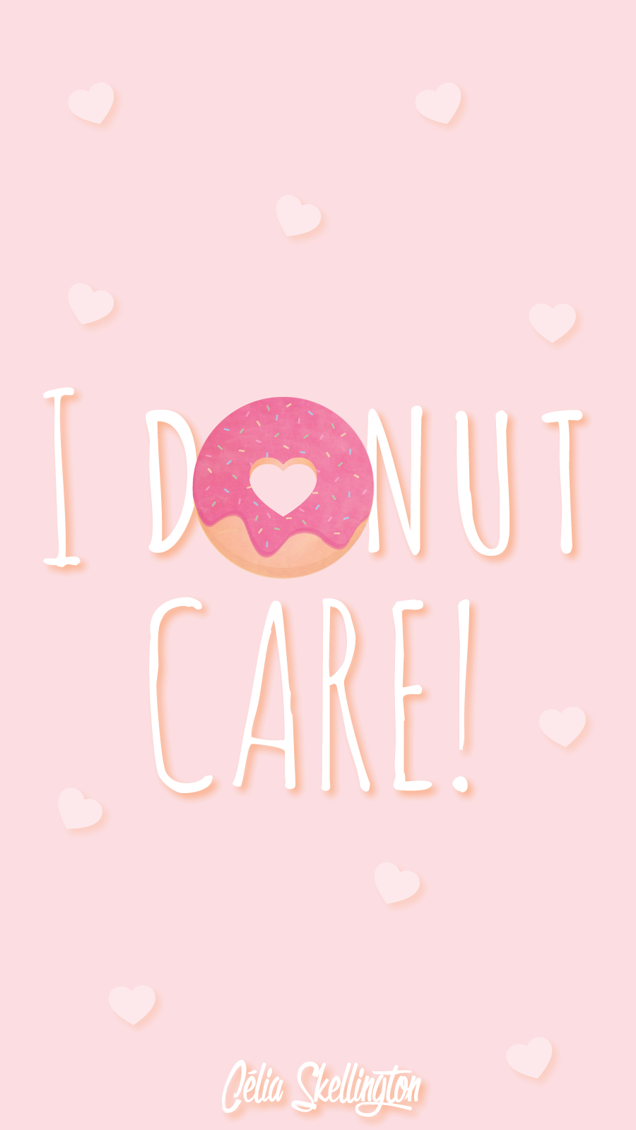 Pink Girl Pastel Donut Love iPhone Home Wallpaper. Wallpaper bonitos, Papel de parede whats, Papel de parede para telefone