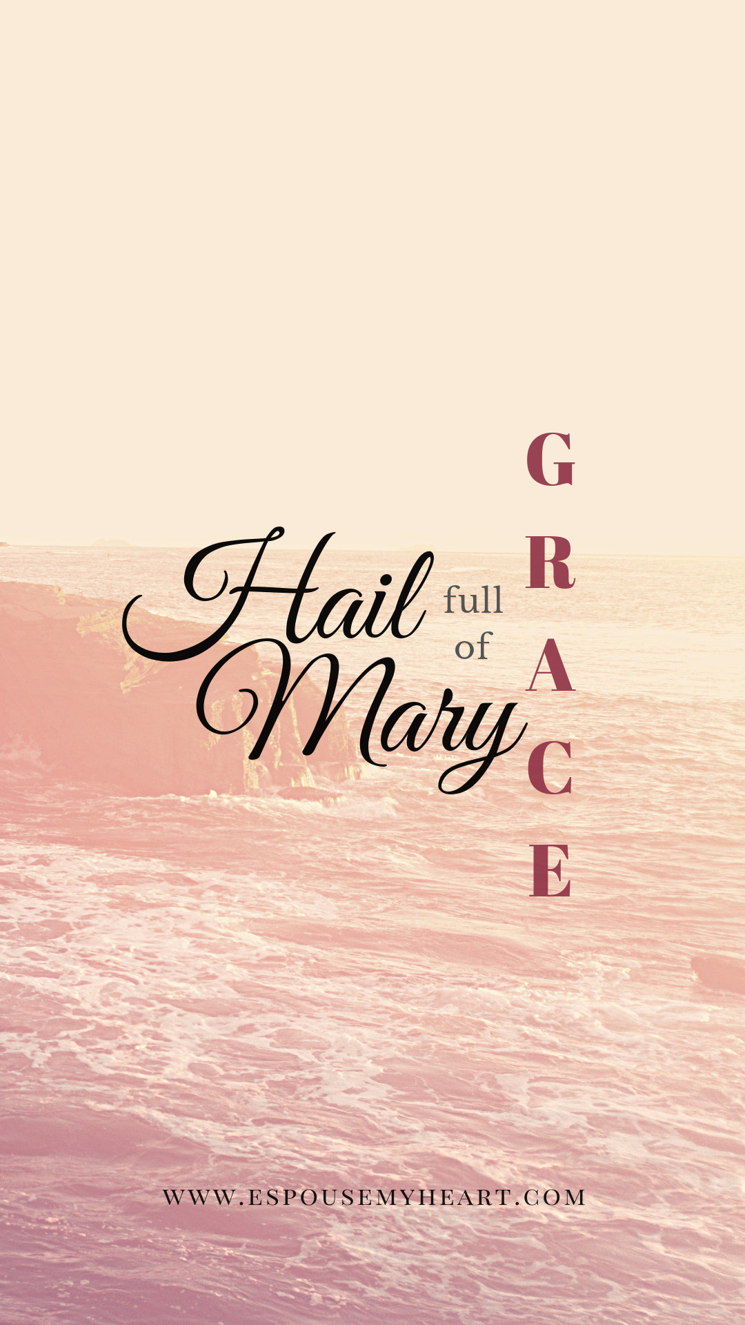 Hail Mary Full of Grace Phone Backgrounds