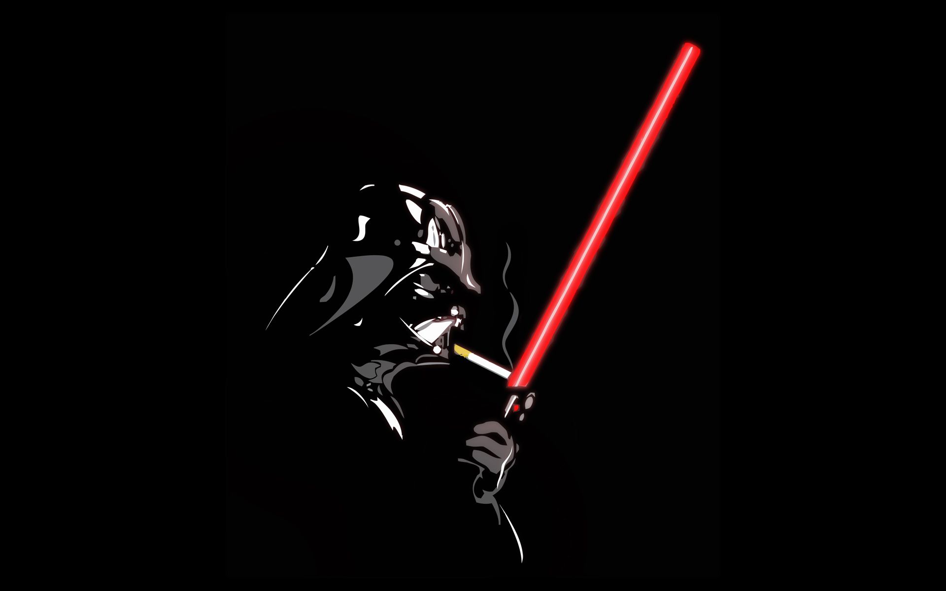 Smoking star wars lightsabers darth vader cigarettes black background wallpaperx1200