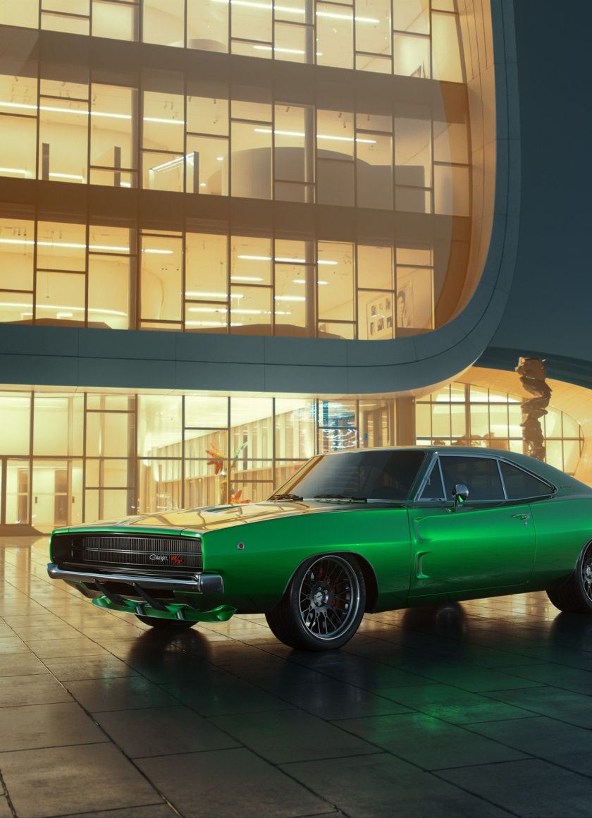 Download 1969 Dodge Charger, classic, muscle car wallpaper, 840x1160, iPhone 4, iPhone 4S, iPod touch