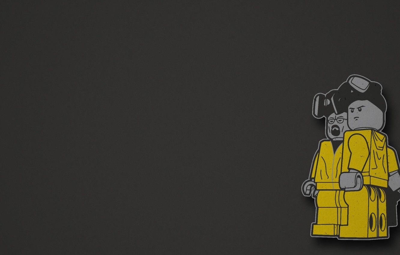Wallpaper background, men, Breaking Bad, Lego, Walter White, Jesse Pinkman image for desktop, section минимализм