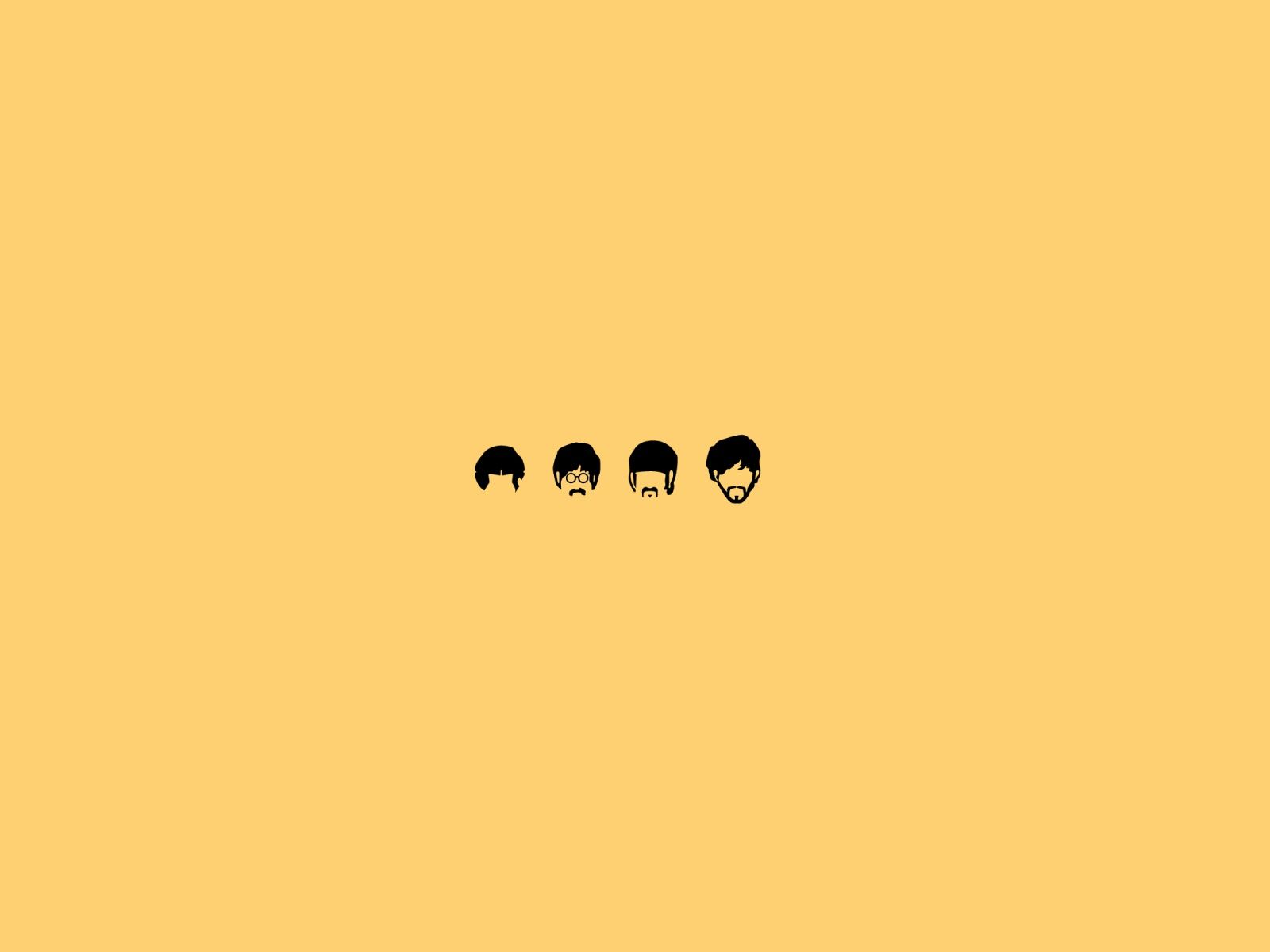 The Beatles Minimalistic Illustration Twitter Header Photo. Twitter header photo, The beatles, Beatles wallpaper