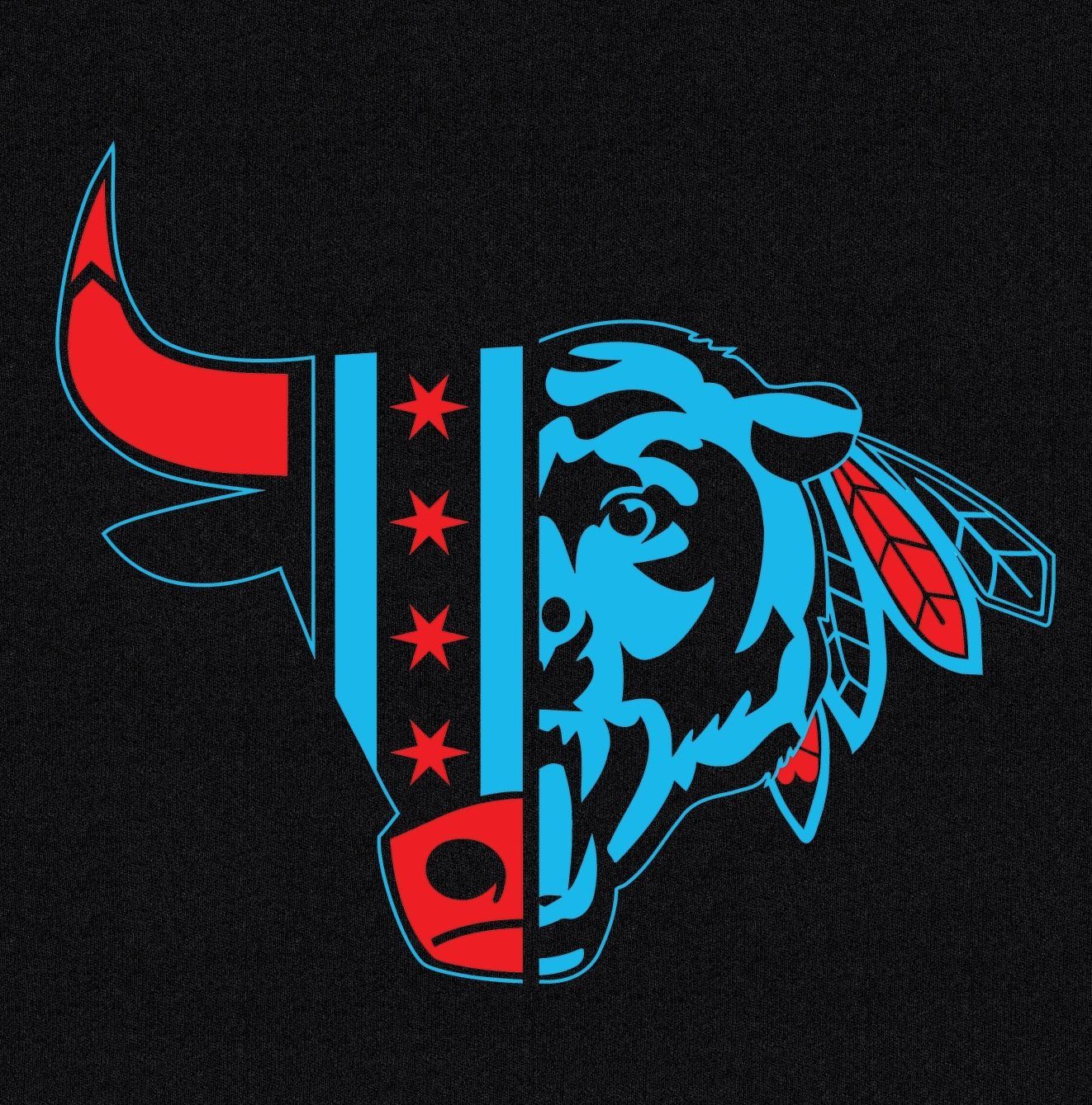 Chicago #Bulls #Bears #Blackhawks All my fav teams <3. Chicago sports, Chicago bulls, Chicago flag
