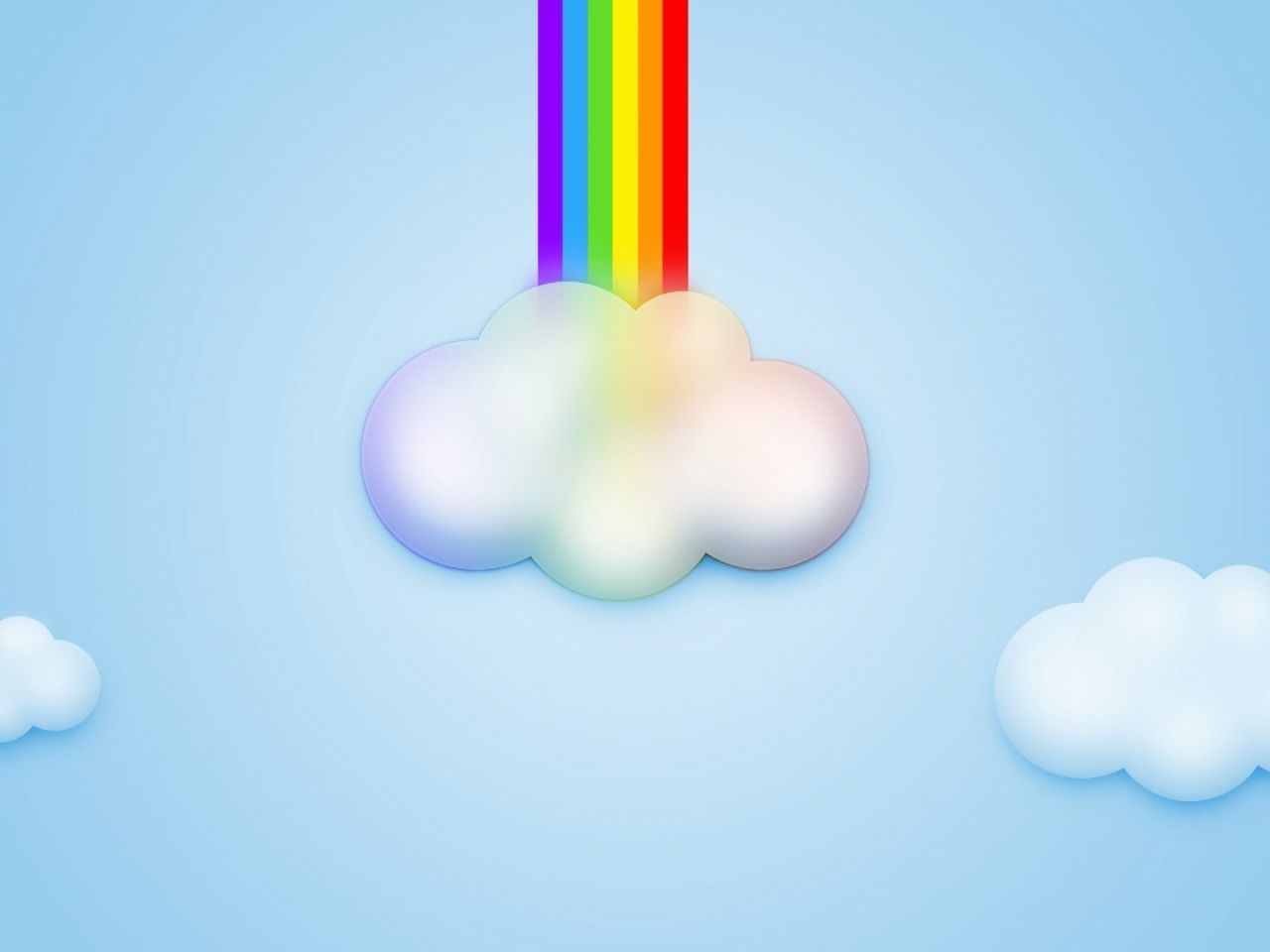 Cartoon rainbow wallpaper, High Definition, High Resolution HD Wallpaper