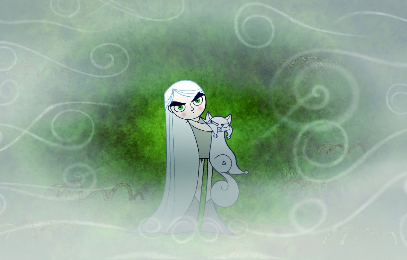 Wallpaper fog, fantasy, cartoon, Pangur Ban, Aisling, The Secret Of Kells, The Secret of Kells, Aisling, Pangur Ban image for desktop, section фильмы