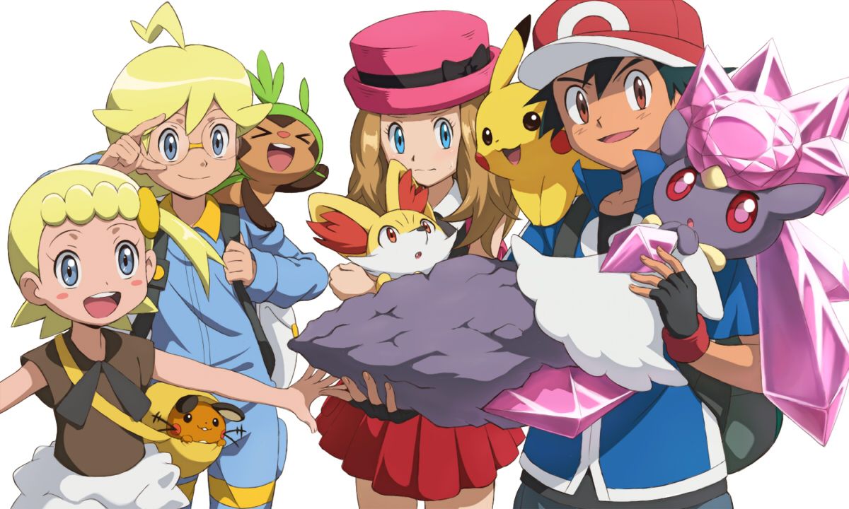 Pokemon Xyz Ash And Serena Wallpapers Wallpaper Cave