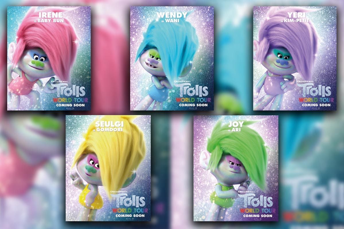 Red Velvet has their own characters in DreamWorks' Trolls!