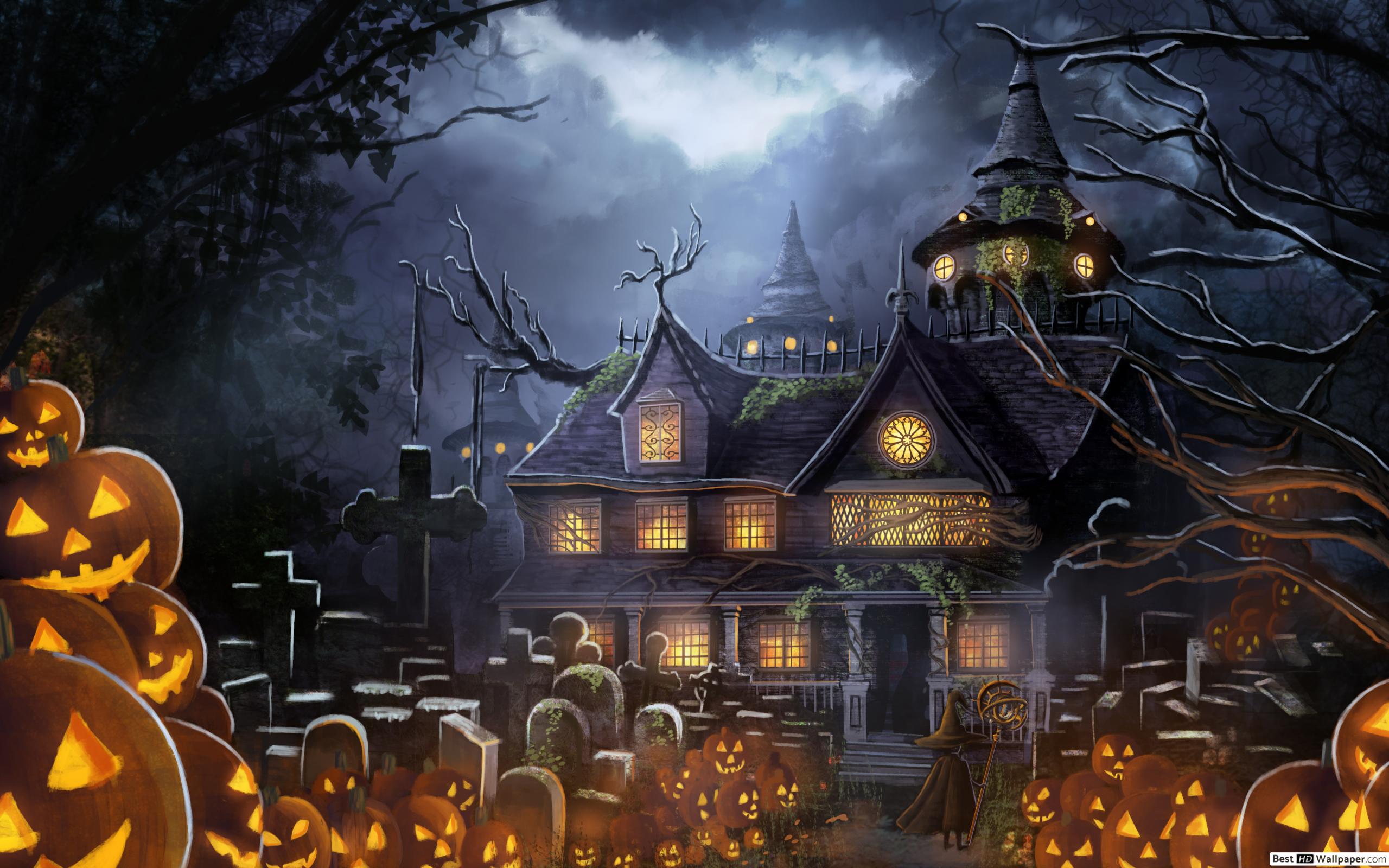 Halloween House HD wallpaper download