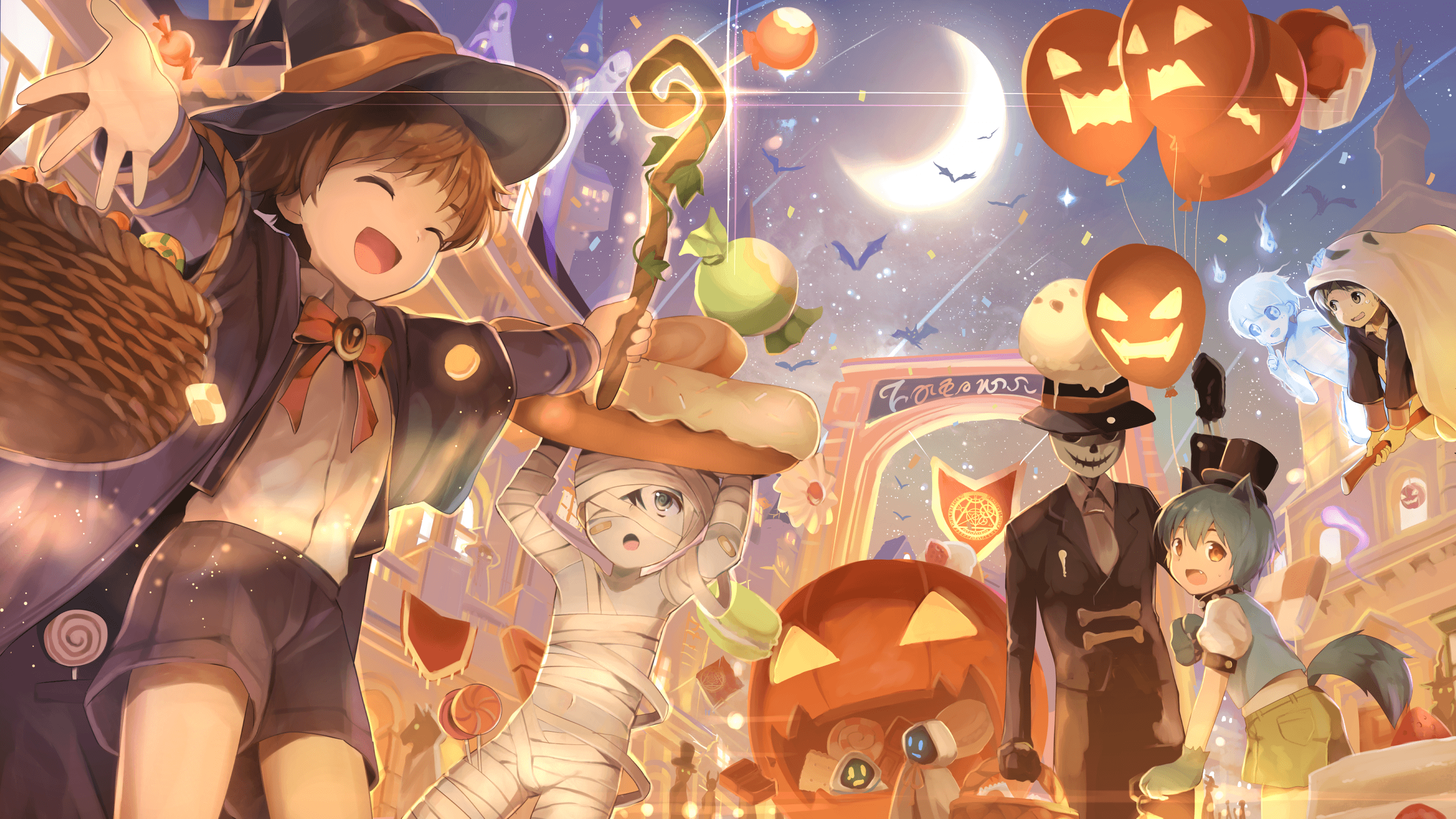Halloween Anime Background