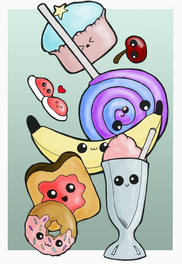 Cute Food Cartoon Wallpaper Free Cute Food Cartoon Background