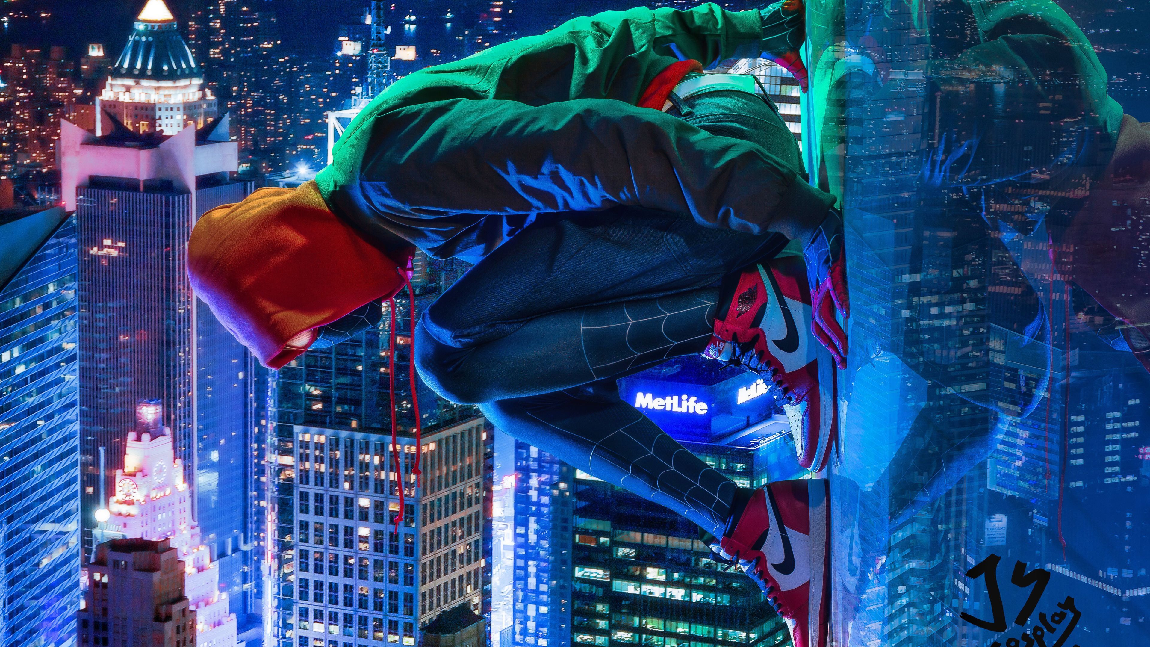 Miles Morales Spiderman Cosplay 4k Superheroes Wallpaper, Spiderman Into The Spider Verse Wallpaper, Hd Wa. Miles Morales Spiderman, Miles Morales, Spider Verse