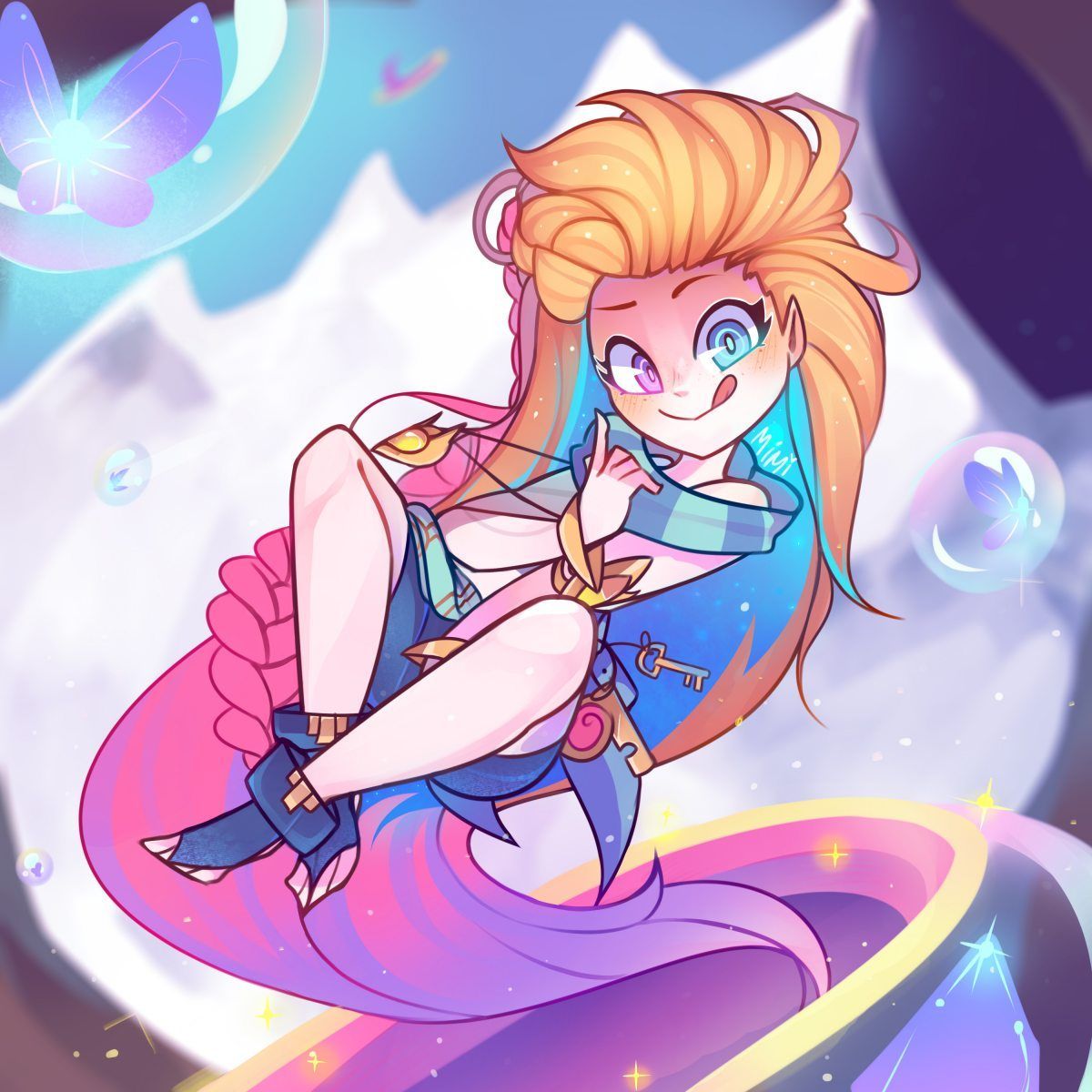 Zoe by mimi HD Wallpaper Background Fan Art Artwork League of Legends lol. Lol league of legends, League of legends characters, League of legends