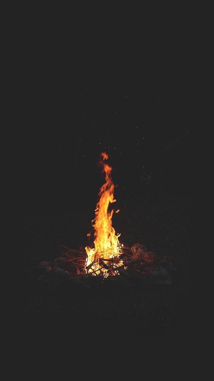 Flame, Heat, Fire, Bonfire, Campfire, Geological phenomenon. iPhone wallpaper vintage, Aesthetic iphone wallpaper, Dark wallpaper