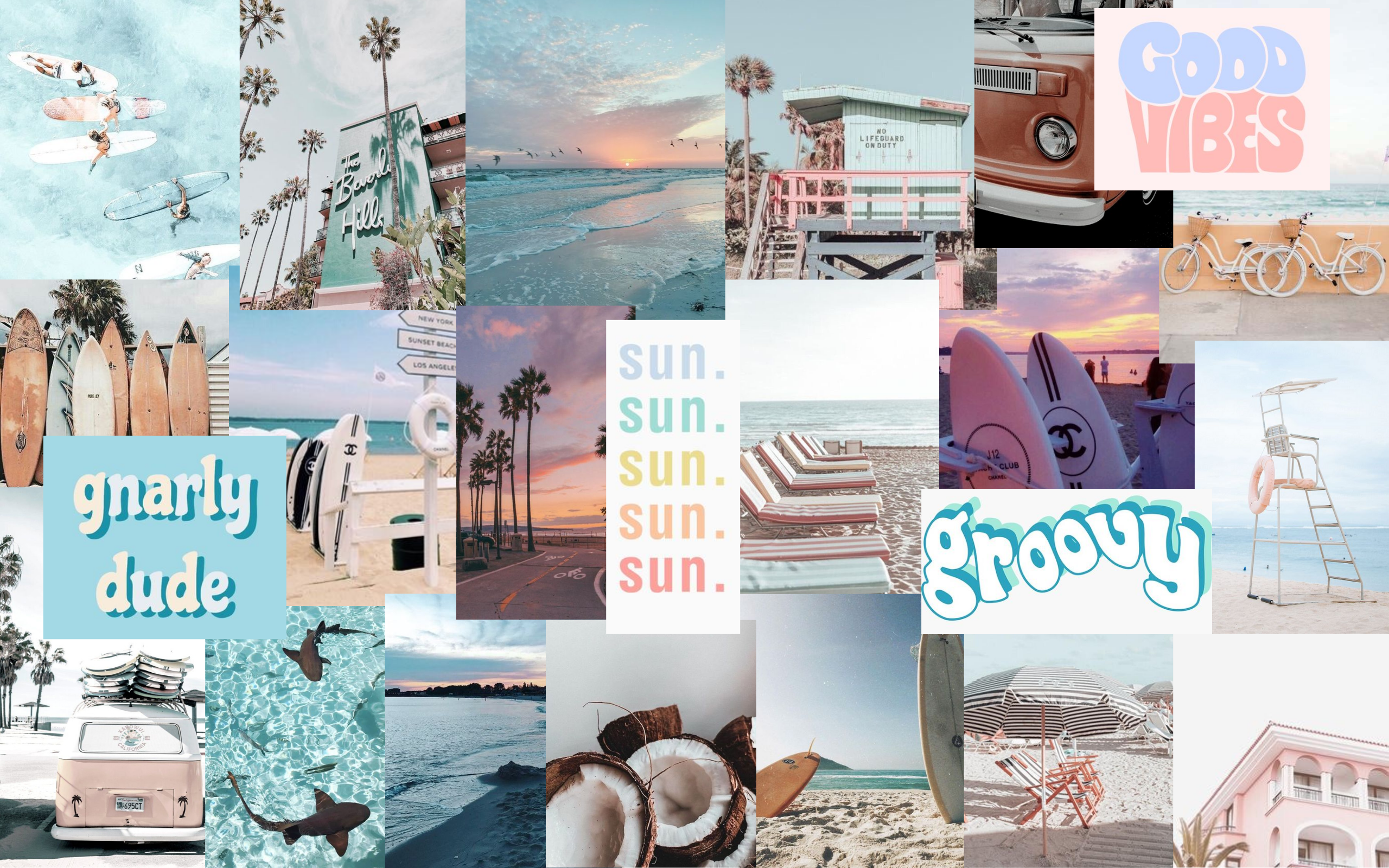 Summer Collage Aesthetic Desktop Wallpapers - Wallpaper Cave