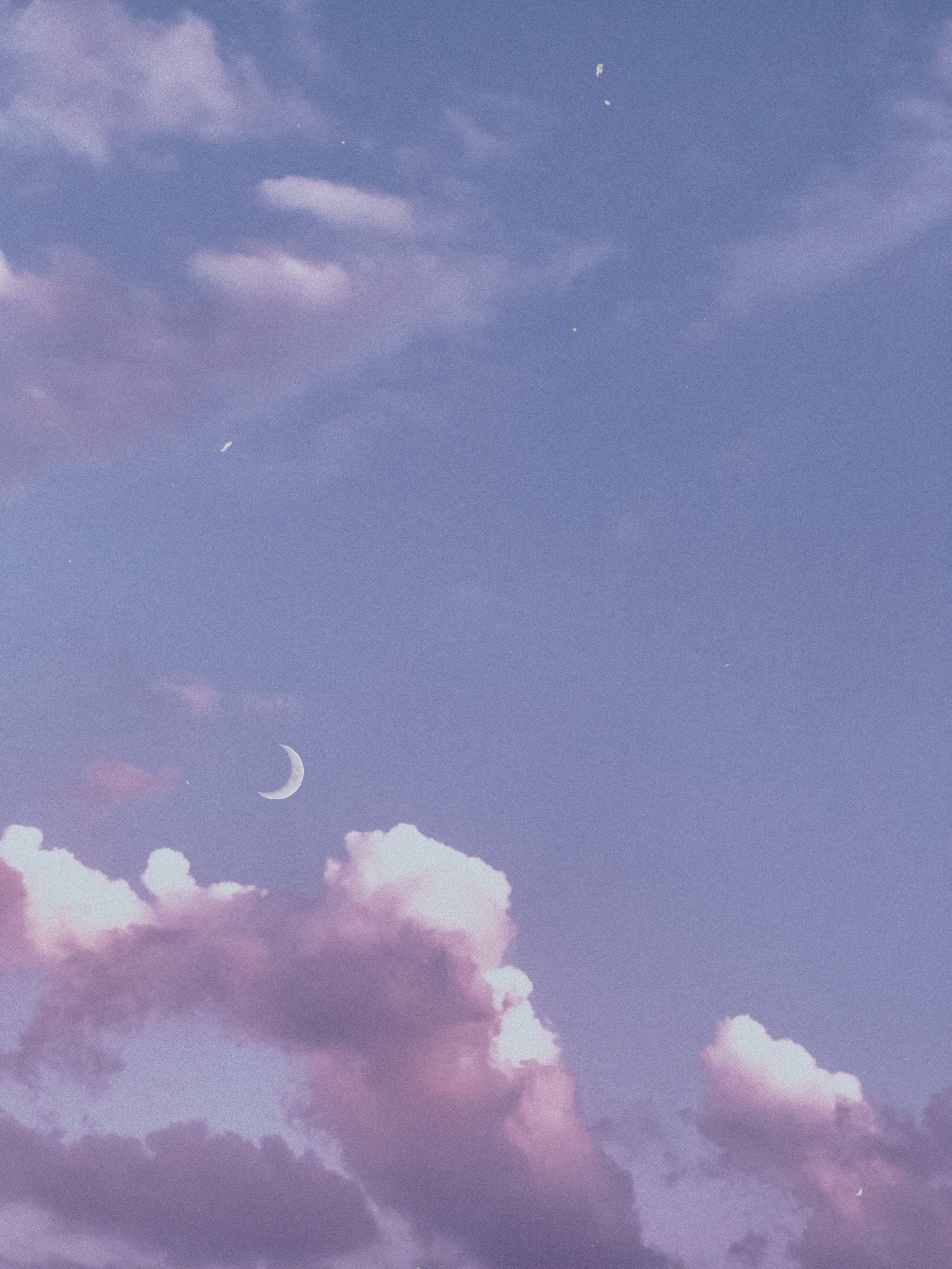 myphotography #clouds #moon #purple #freetoedit. Sky aesthetic, Aesthetic desktop wallpaper, Purple wallpaper iphone