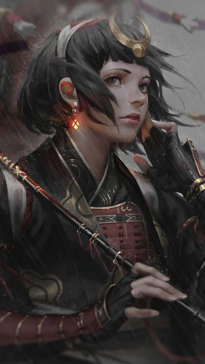 Warrior Princess. Female samurai, Warrior woman, Fantasy girl