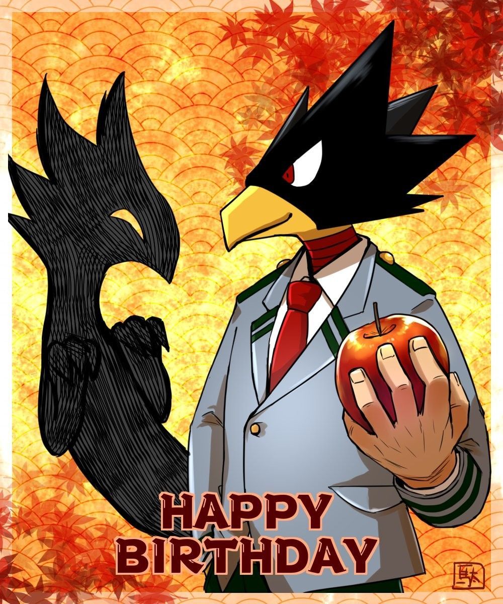 Tokoyami Fumikage's Birthday [10.30]. My hero, Anime, My hero academia