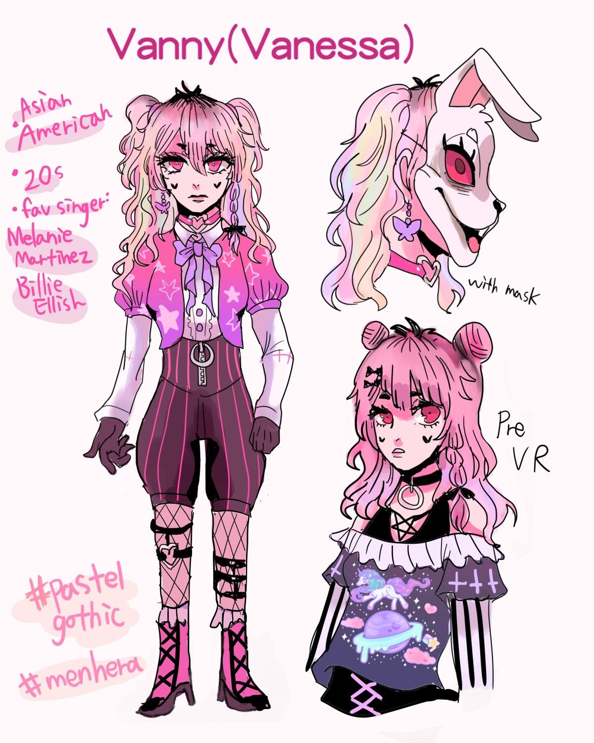 My Headcanon Design Ref Of Vanny Reluctant Follower !