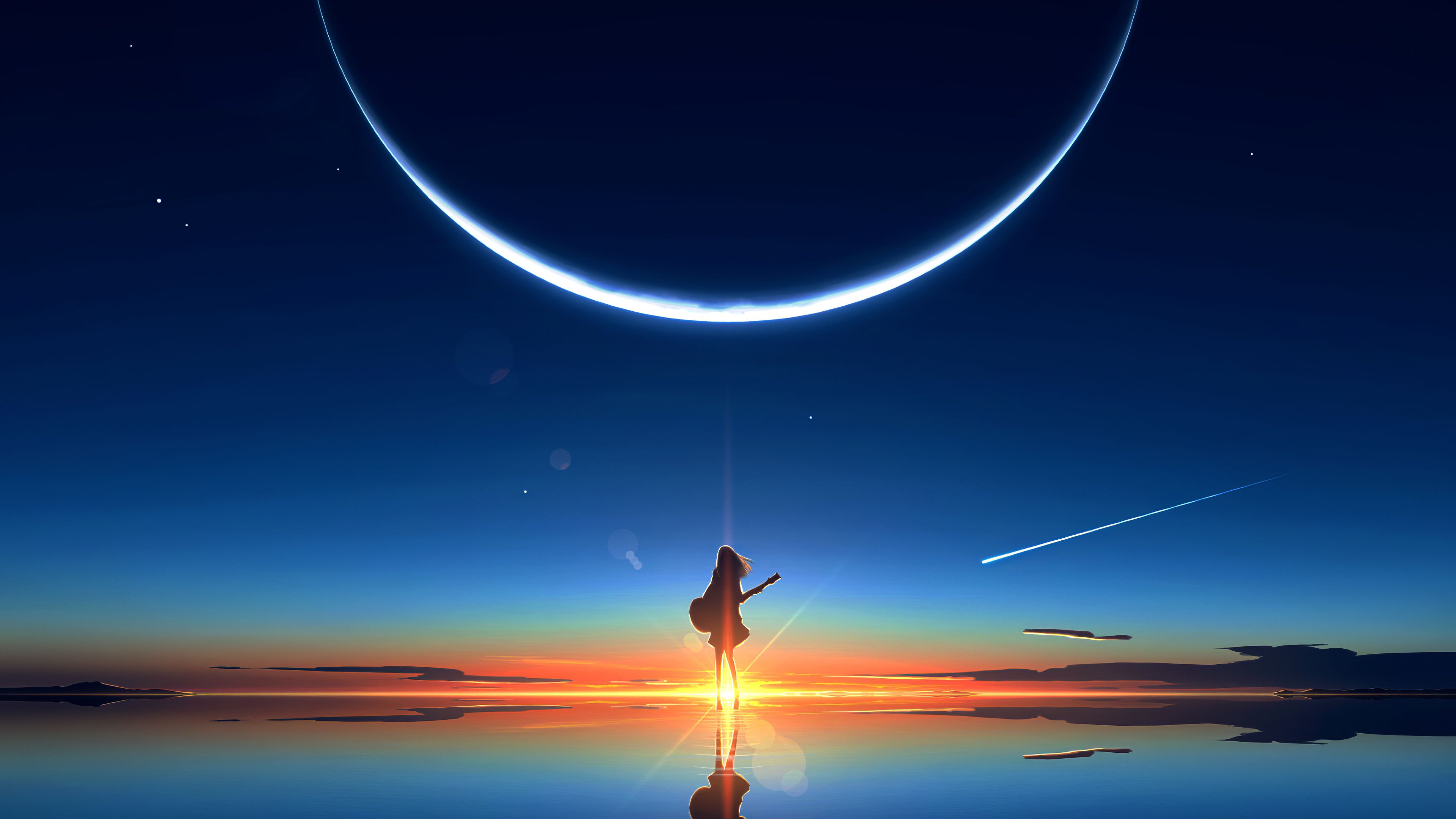 Earth Planet Space View Moon Anime Stock Illustration 1620511159   Shutterstock