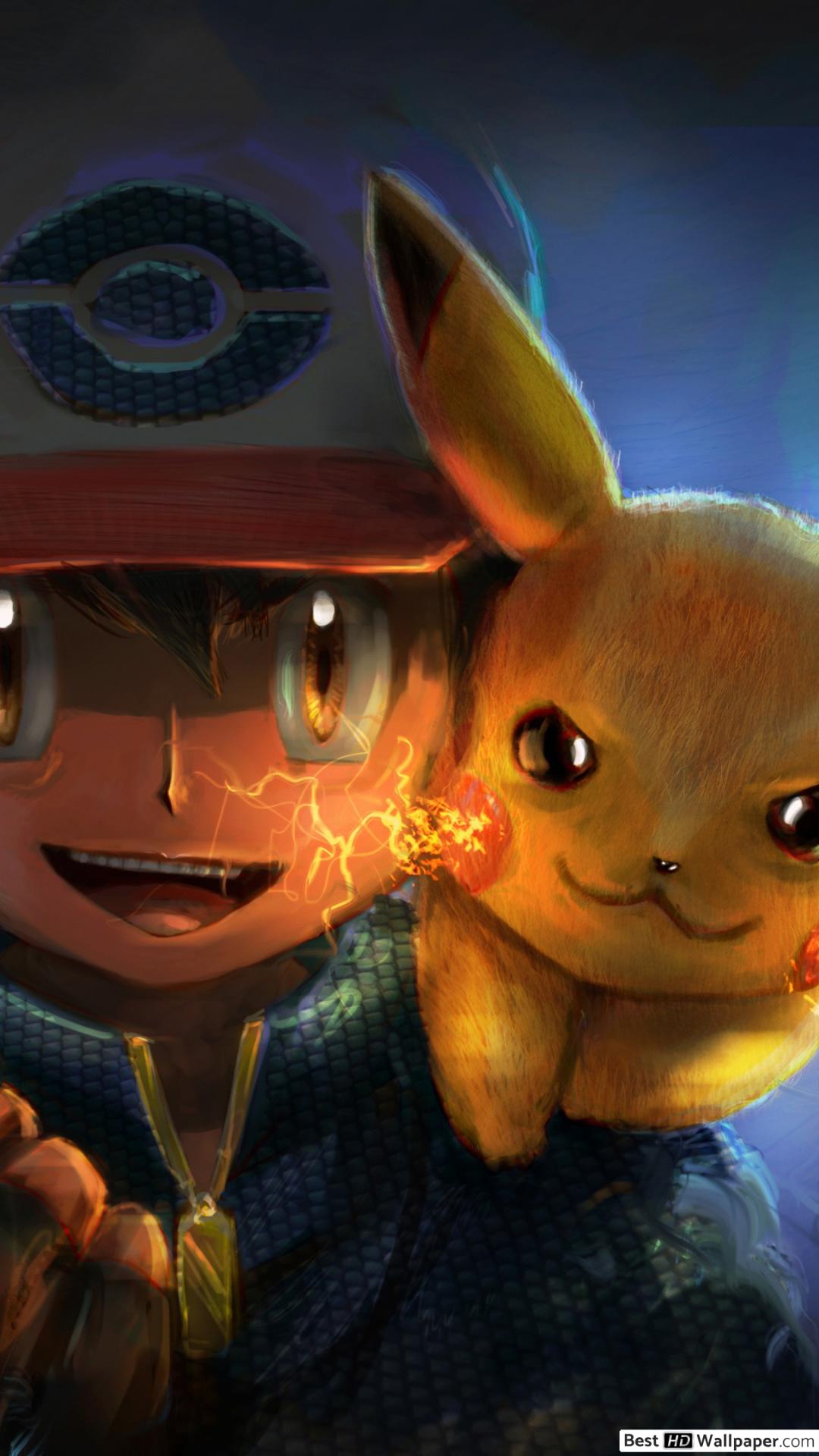 Pokemon Ketchum & Pikachu HD wallpaper download