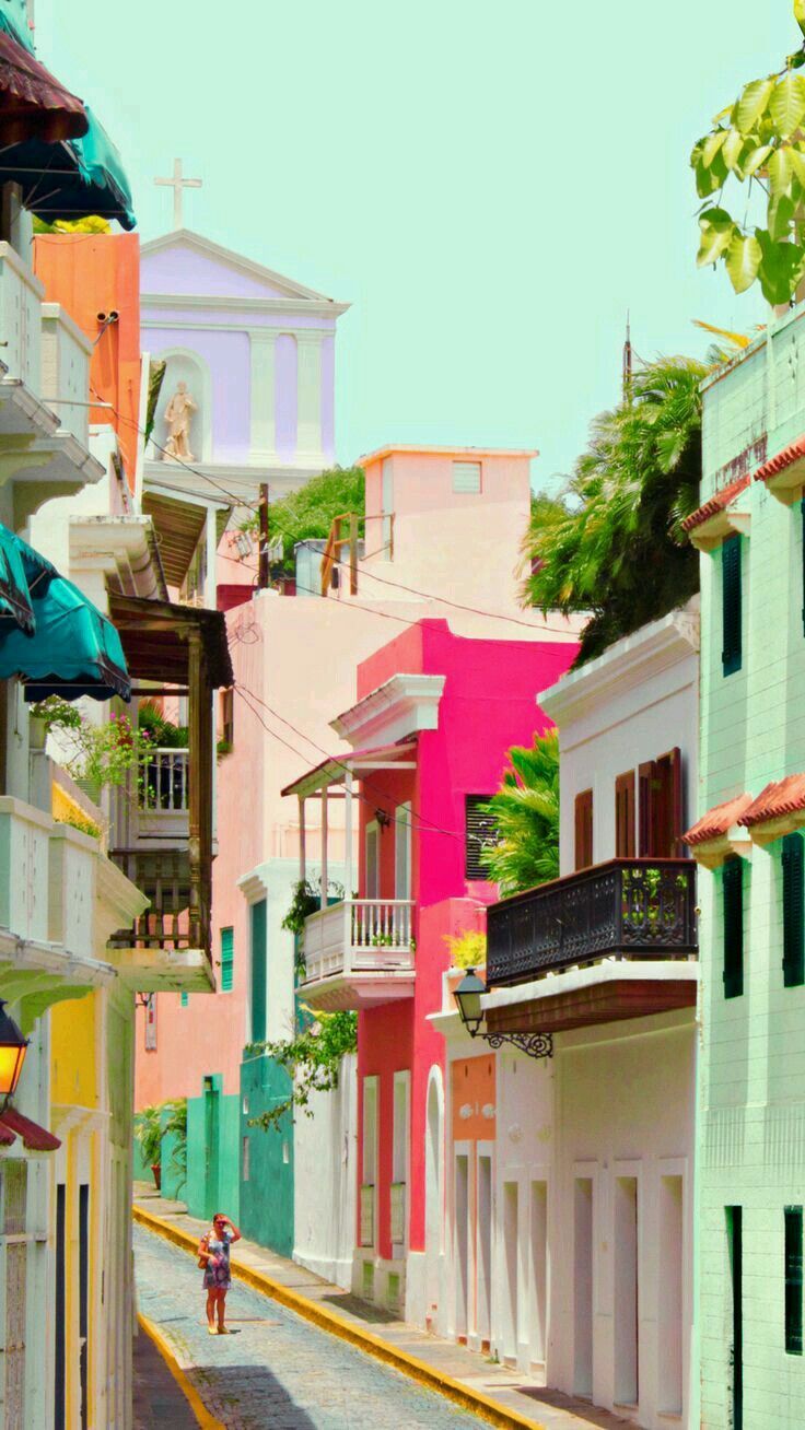I'm not sure, but it looks like the Old San Juan. iPhone background, Minimalist iphone, Best iphone wallpaper