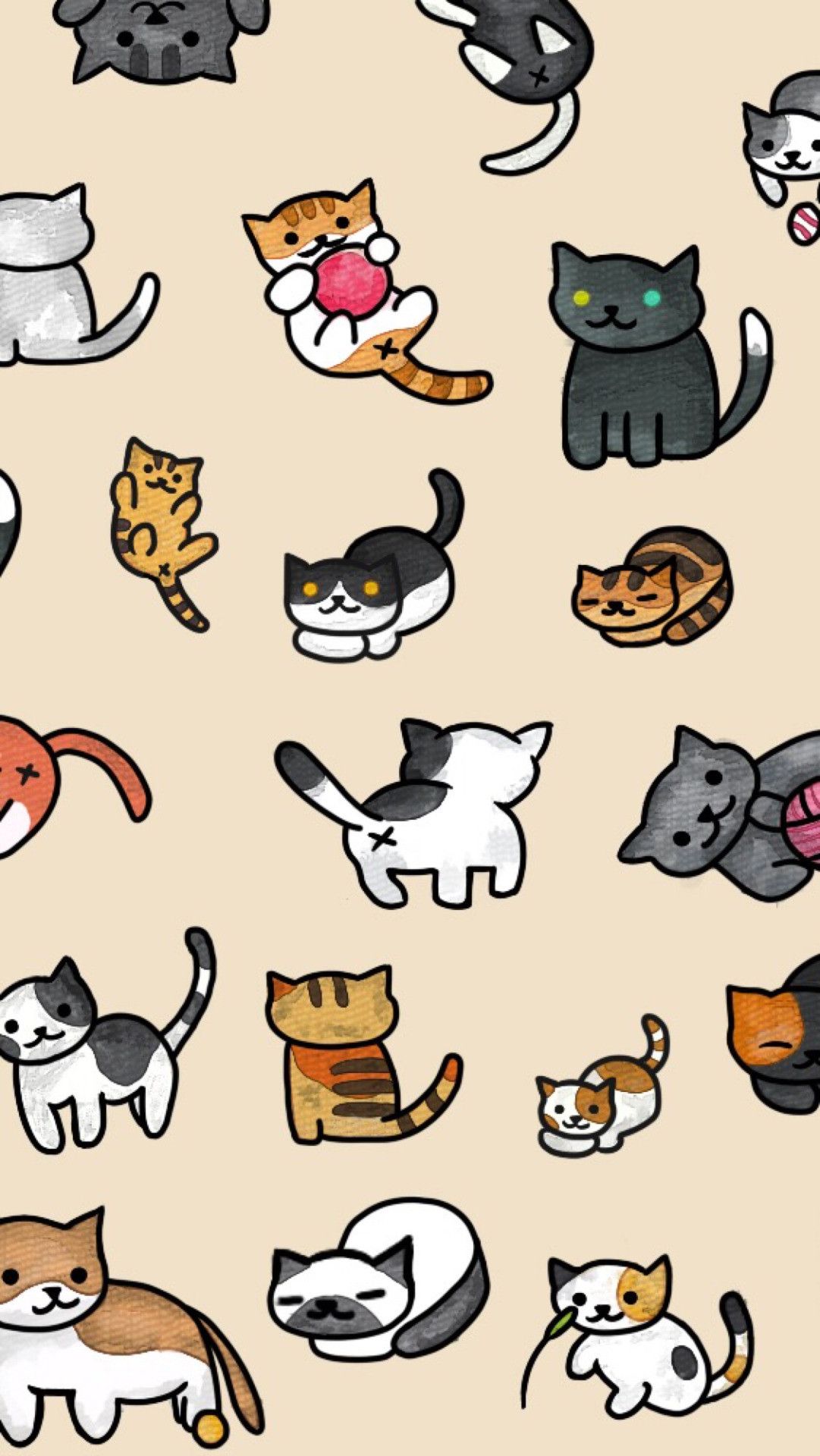 Cartoon Cat Mobile Wallpapers - Wallpaper Cave