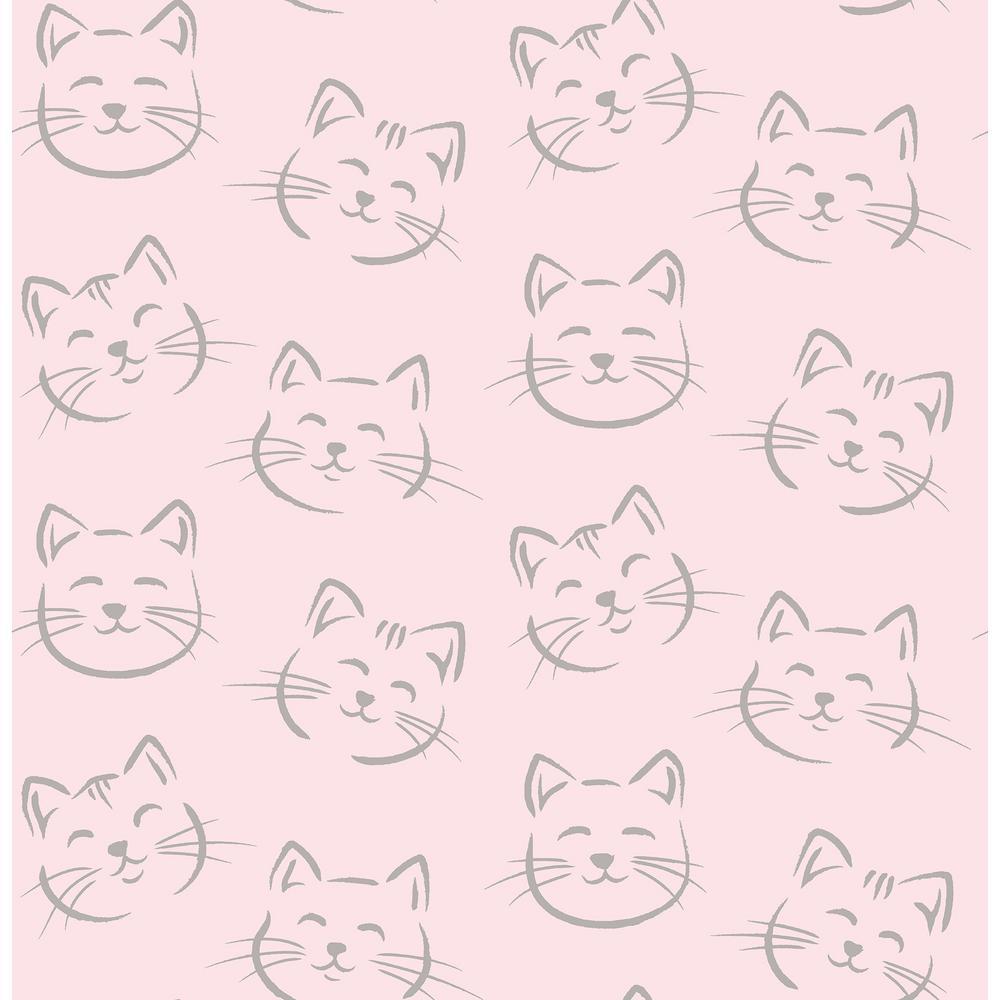 Cartoon Pink Cat Wallpaper HD