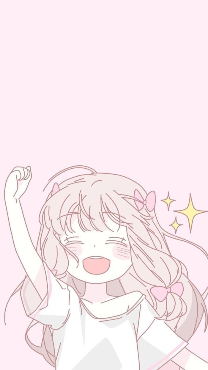 Cute Pink Anime iPhone Wallpaper