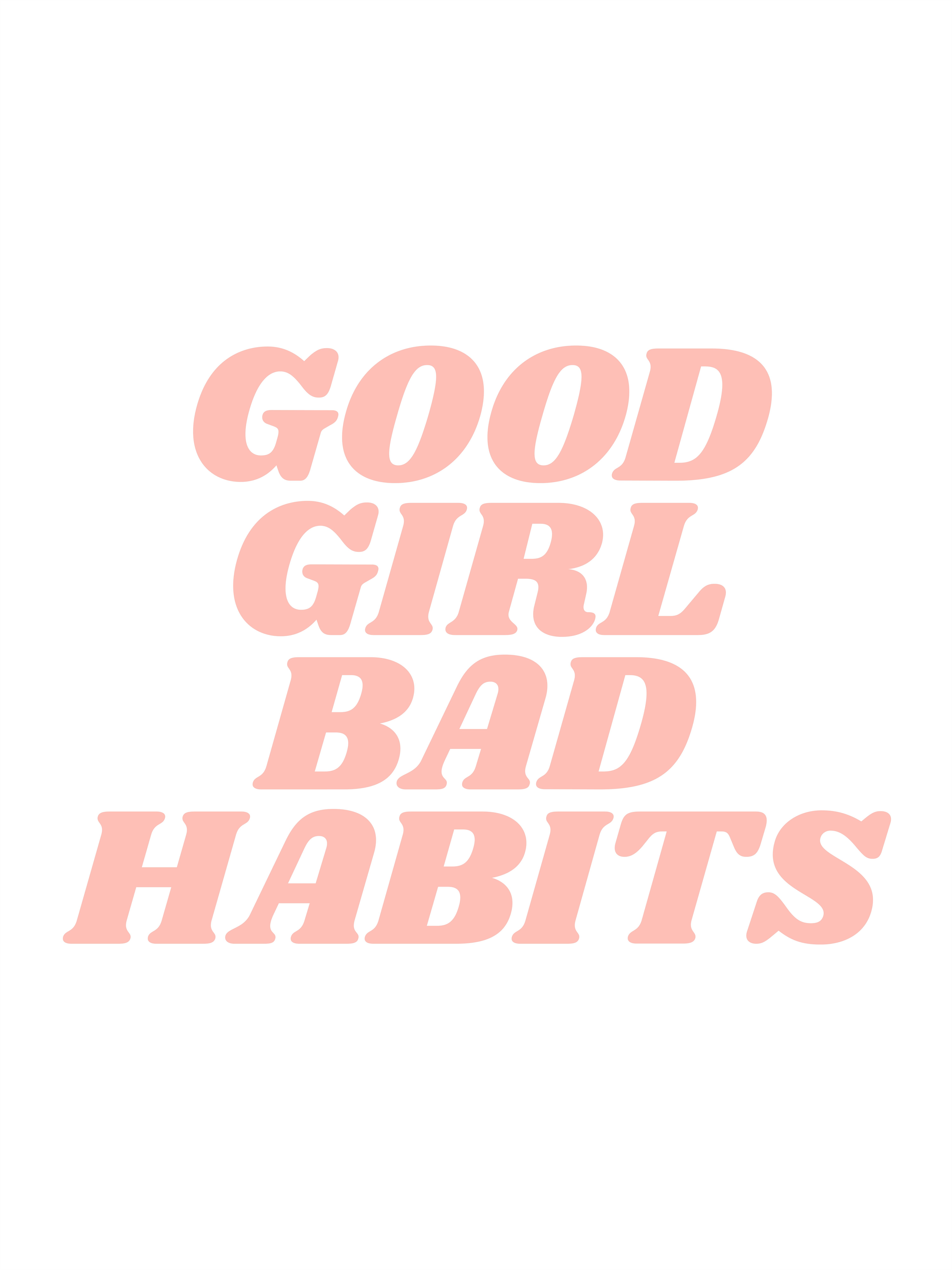 good girl bad habits. Bad girl wallpaper, Pink tumblr aesthetic, Bad girl quotes
