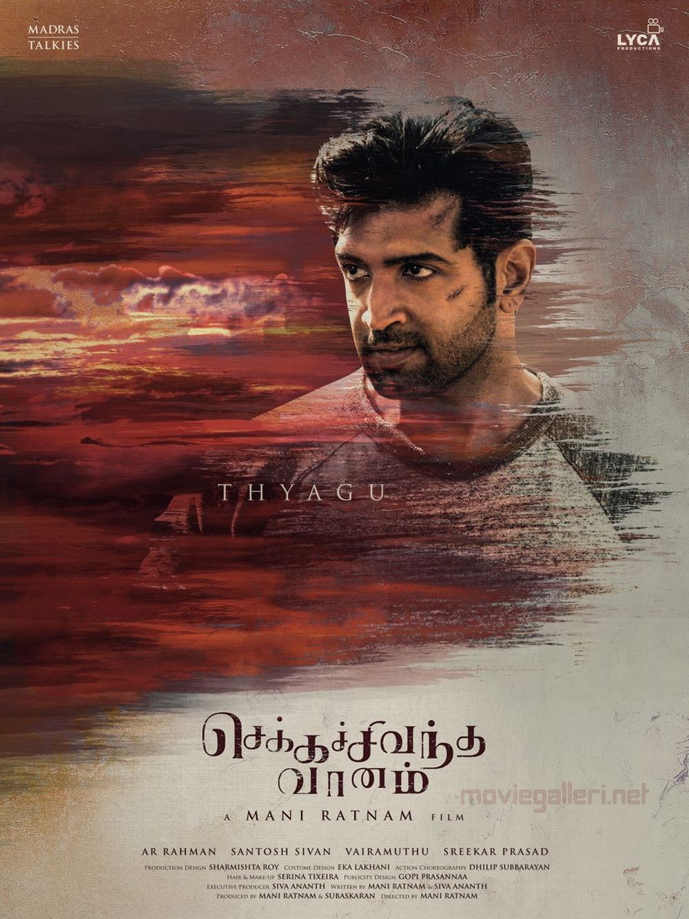 Arun Vijay as Thyagu in Chekka Chivantha Vaanam. New Movie Posters