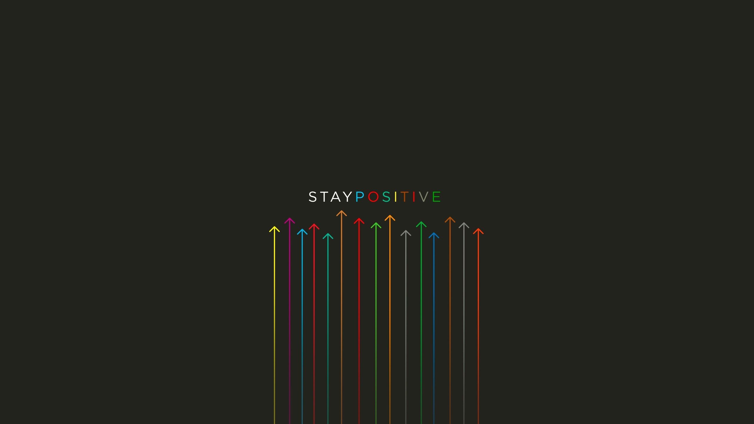 Stay Positive HD wallpaper