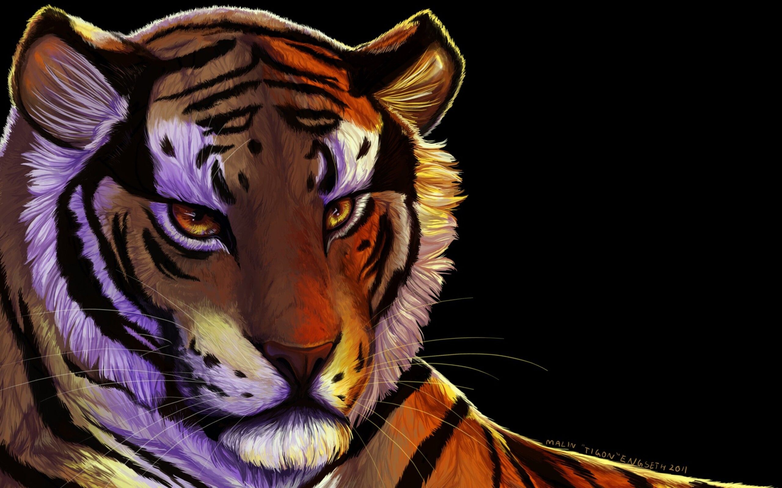 Tiger Art 2560x1600 Resolution HD 4k Wallpaper, Image, Background, Photo and Picture