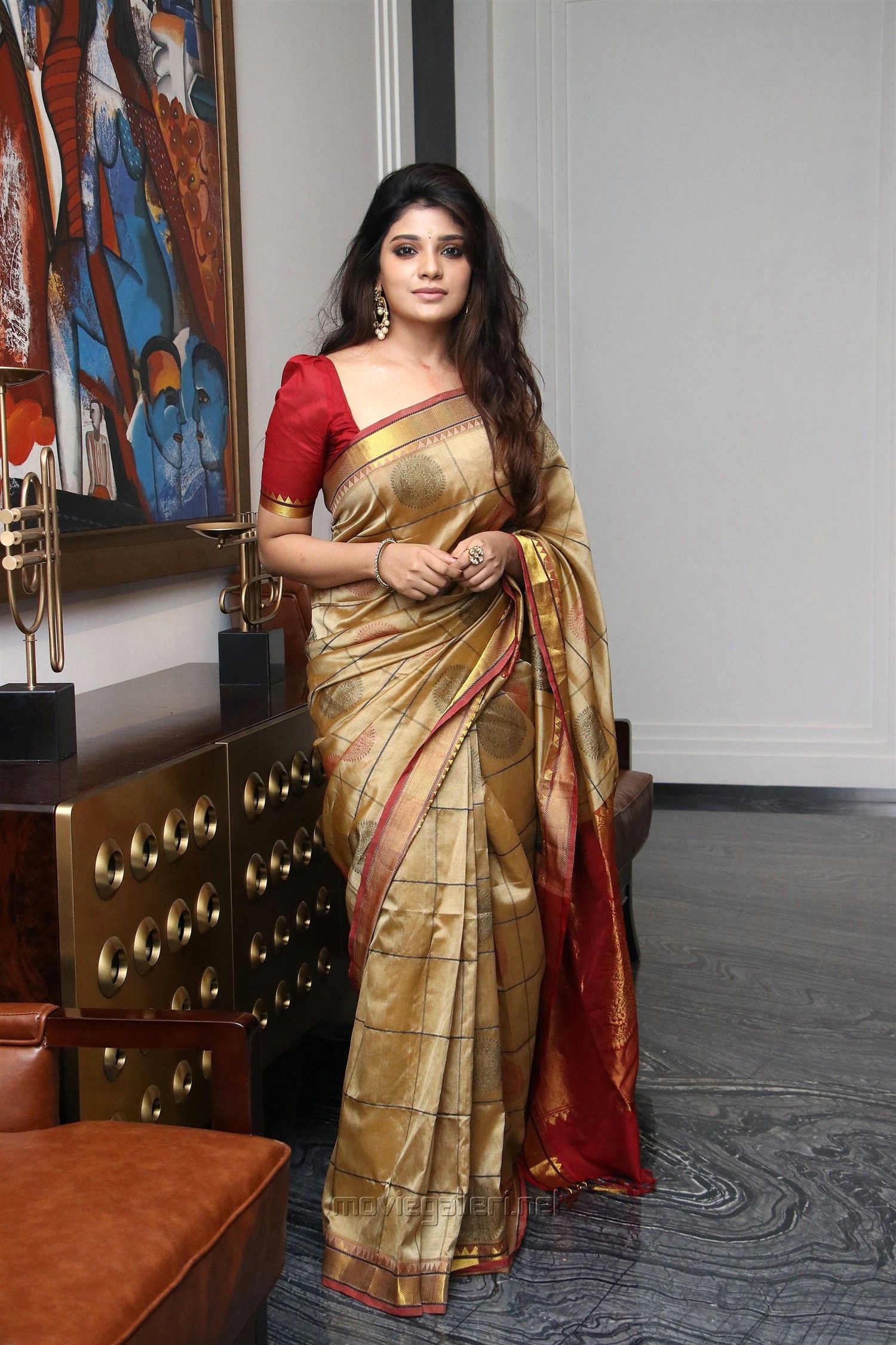 Actress In Traditional Silk Sarees