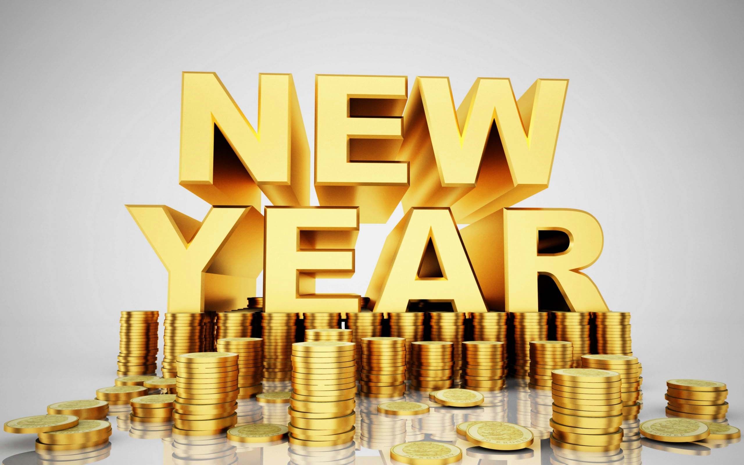 New year money gold g wallpaperx1600
