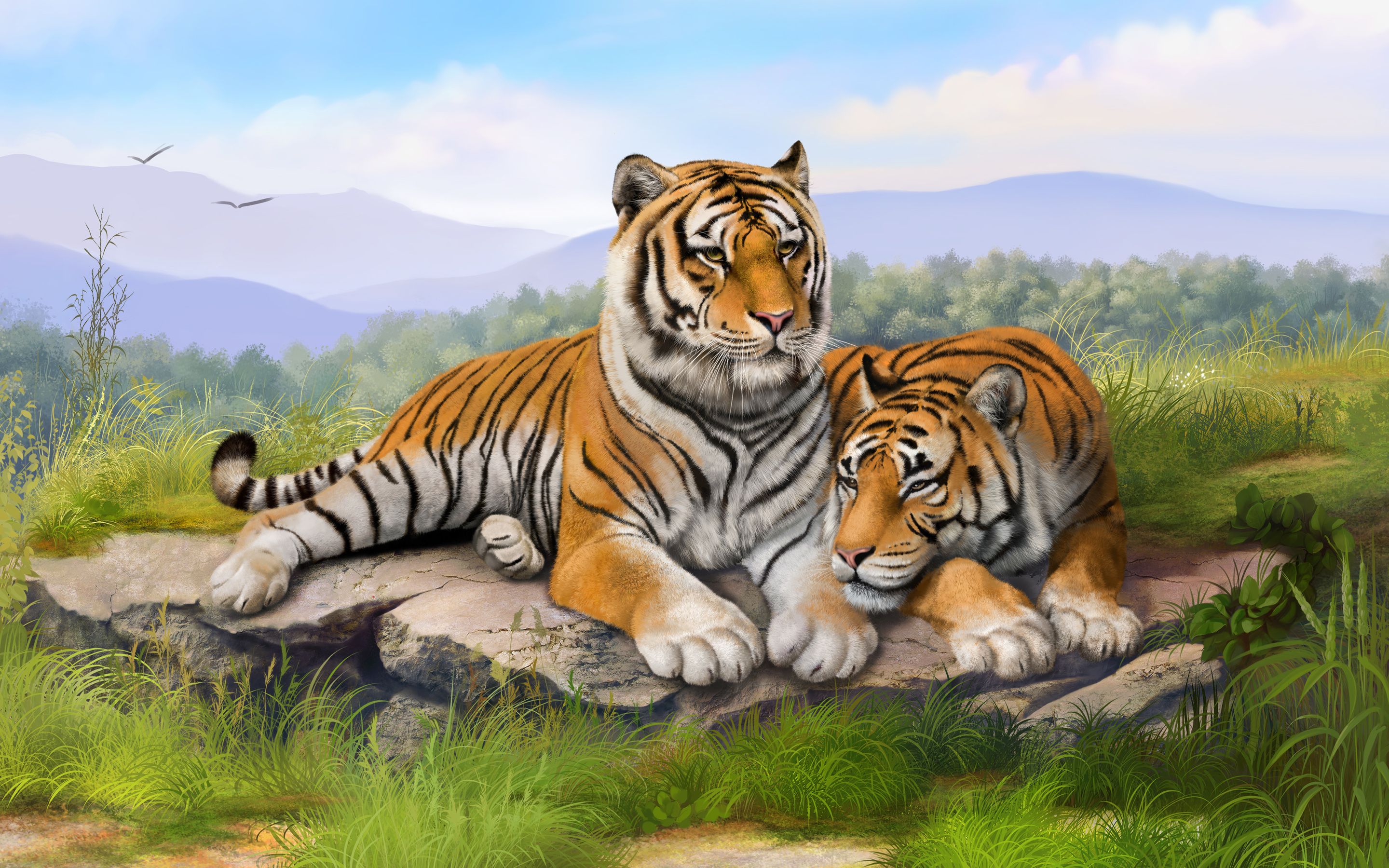 Free download Tigers Art Wallpaper HD Wallpaper [2880x1800] for your Desktop, Mobile & Tablet. Explore Wallpaper Tigers. White Tiger Wallpaper, Tiger Wallpaper HD, Detroit Tigers Wallpaper
