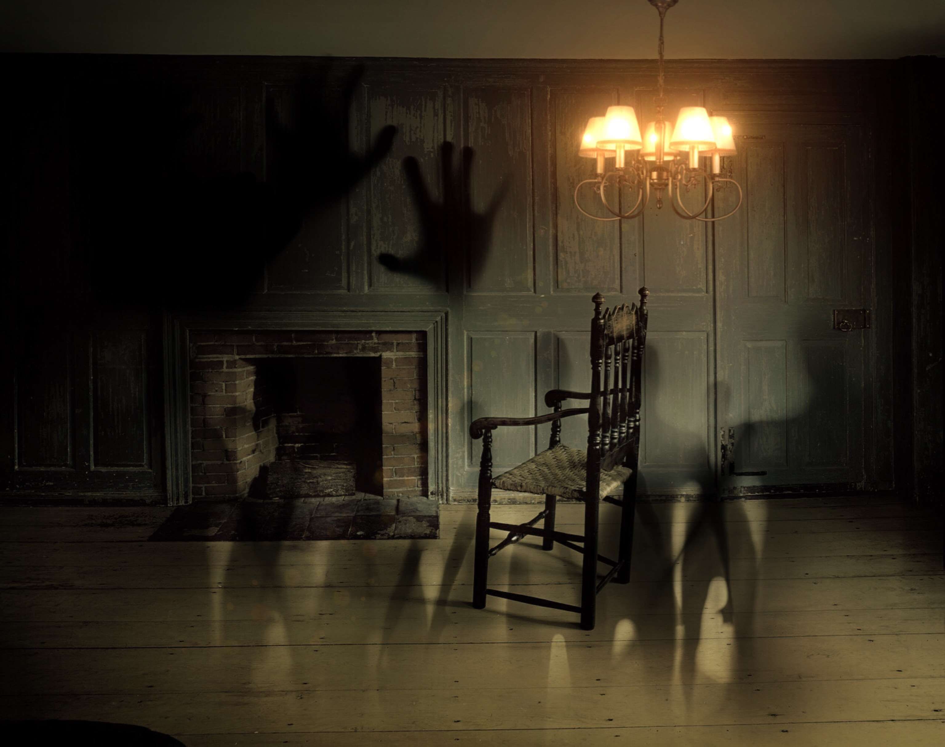 creepy living room background