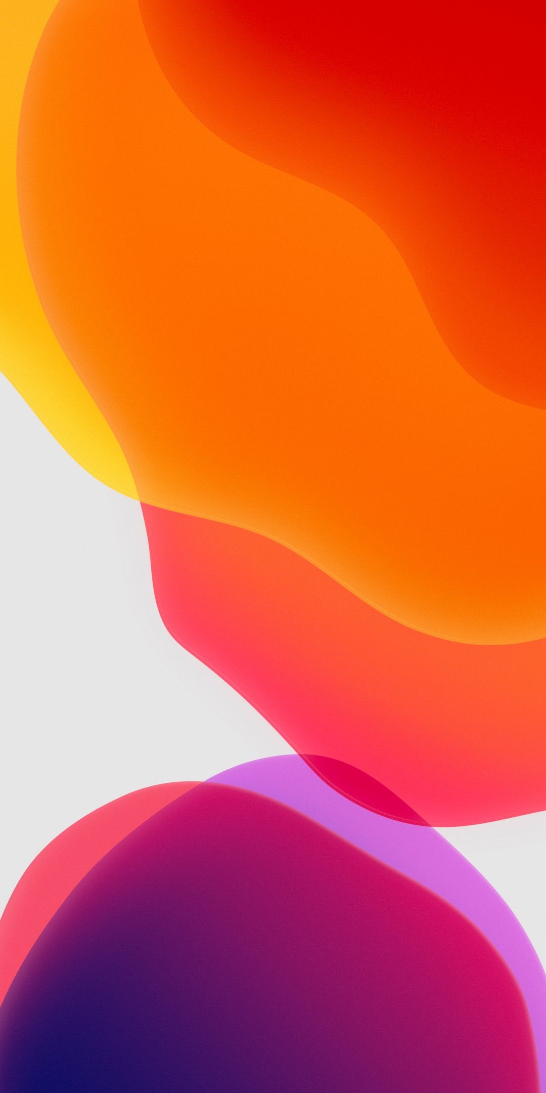 iPadOS Wallpaper 4K, Stock, Orange, White background, iPad, iOS Abstract