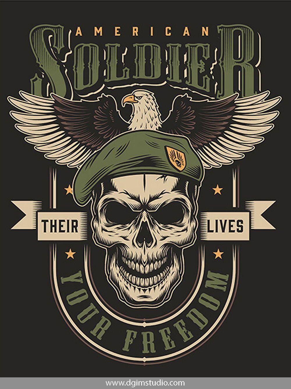 T Shirt Vector Designs. Military Logo, Vintage Military, Military Design