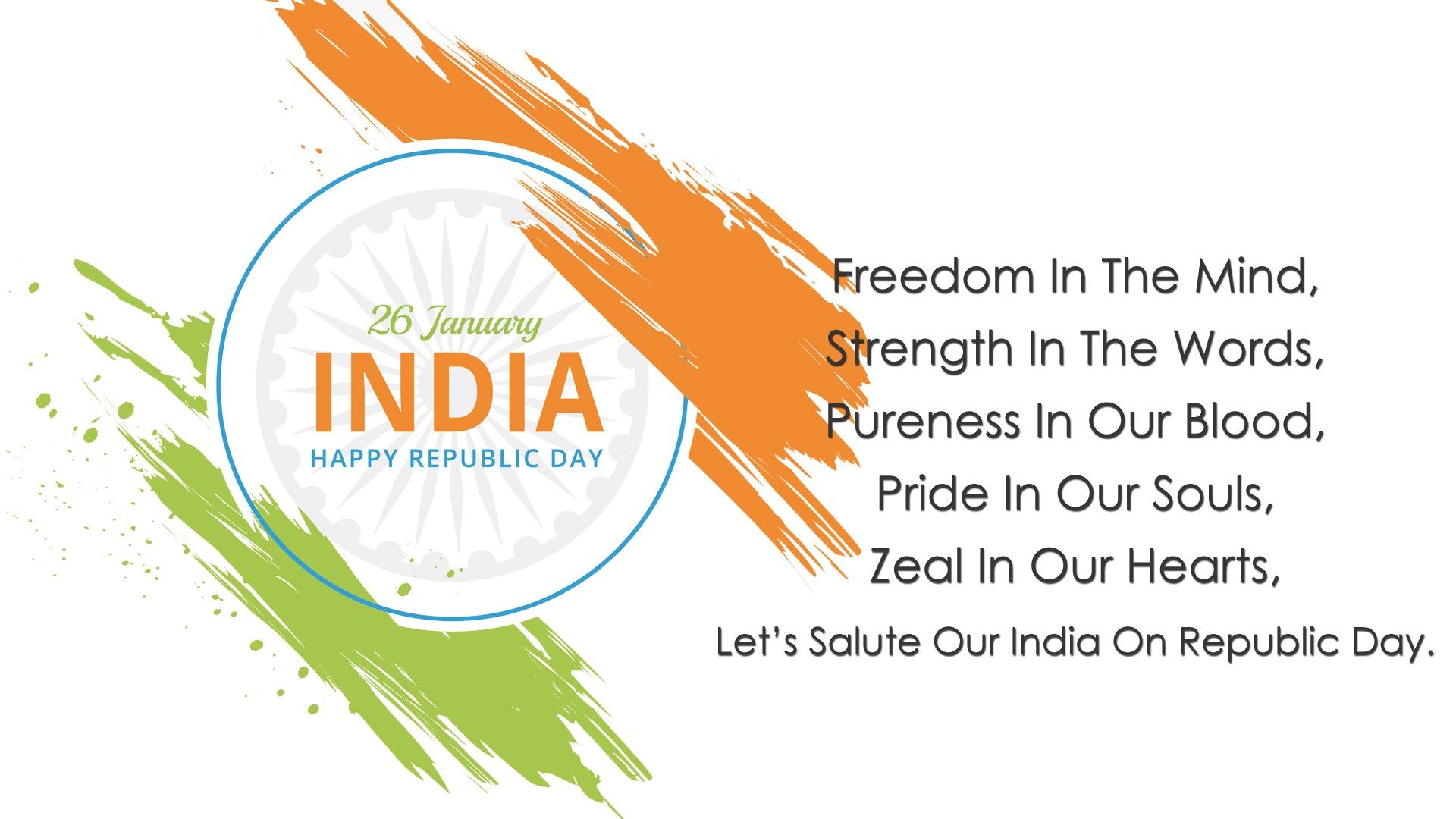 New Wallpaper of India Republic Day Greetings
