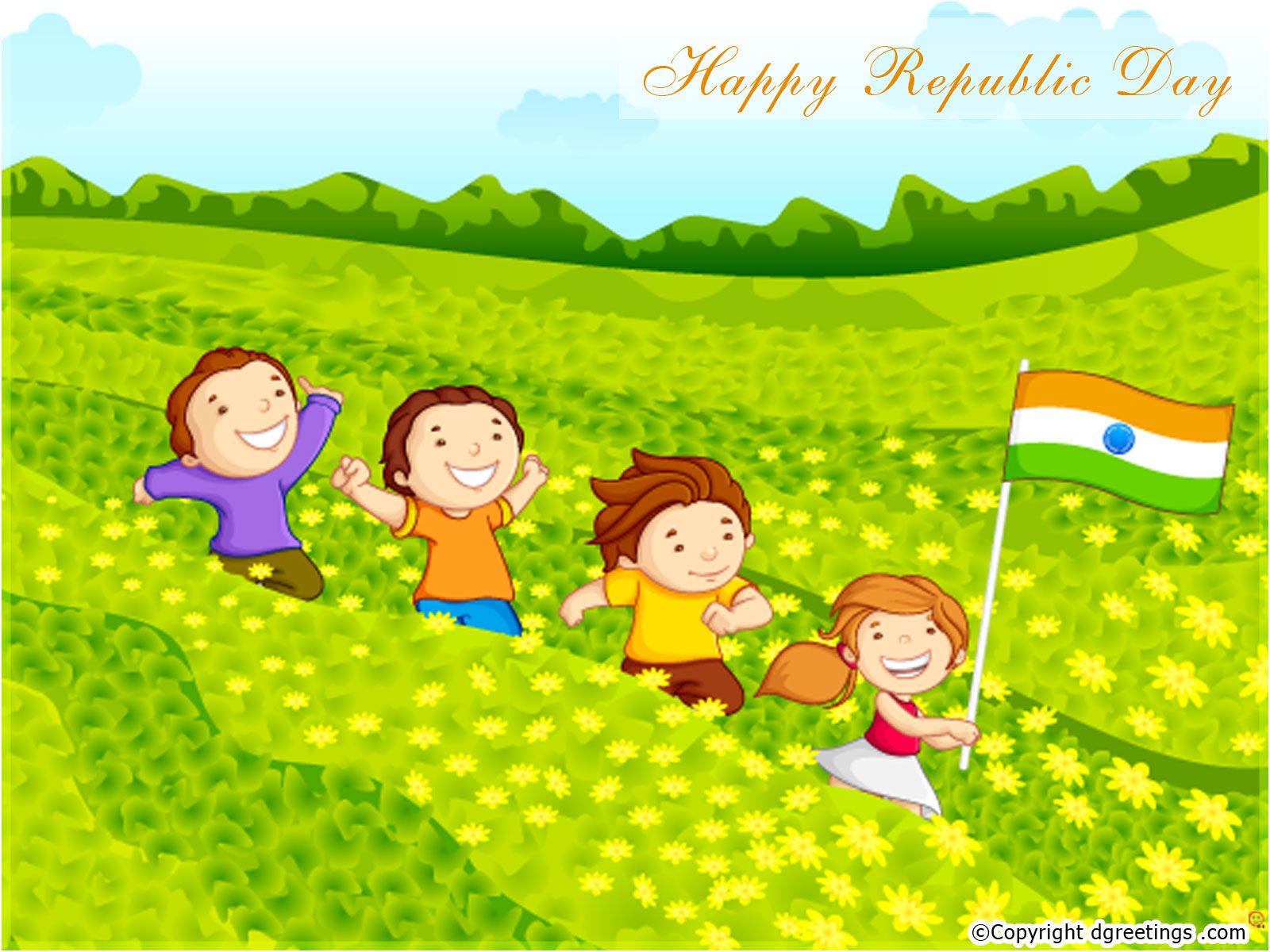 Indian Republic Day wallpaper of different sizes