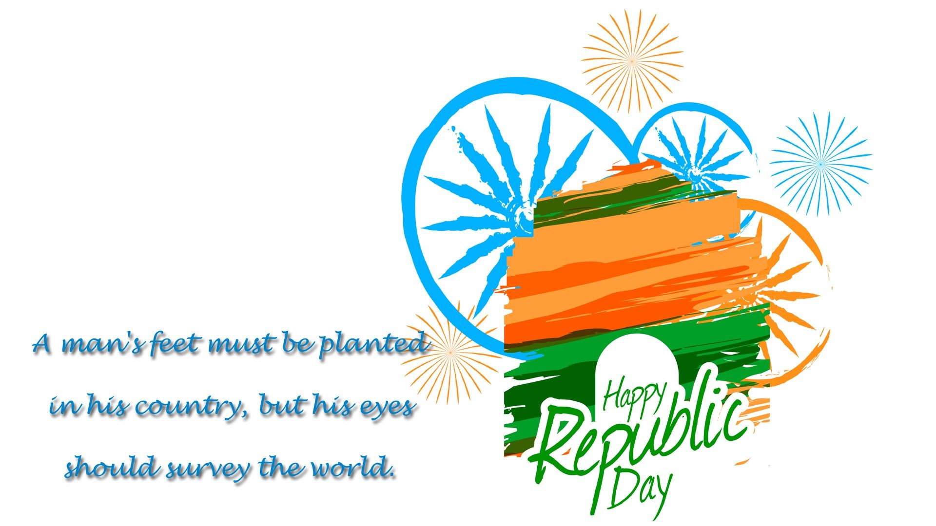 Free download Happy Republic Day of India Greeting Message Wallpaper HD Wallpaper [1920x1080] for your Desktop, Mobile & Tablet. Explore Happy Republic Day Wallpaper. Happy Republic Day Wallpaper, Happy