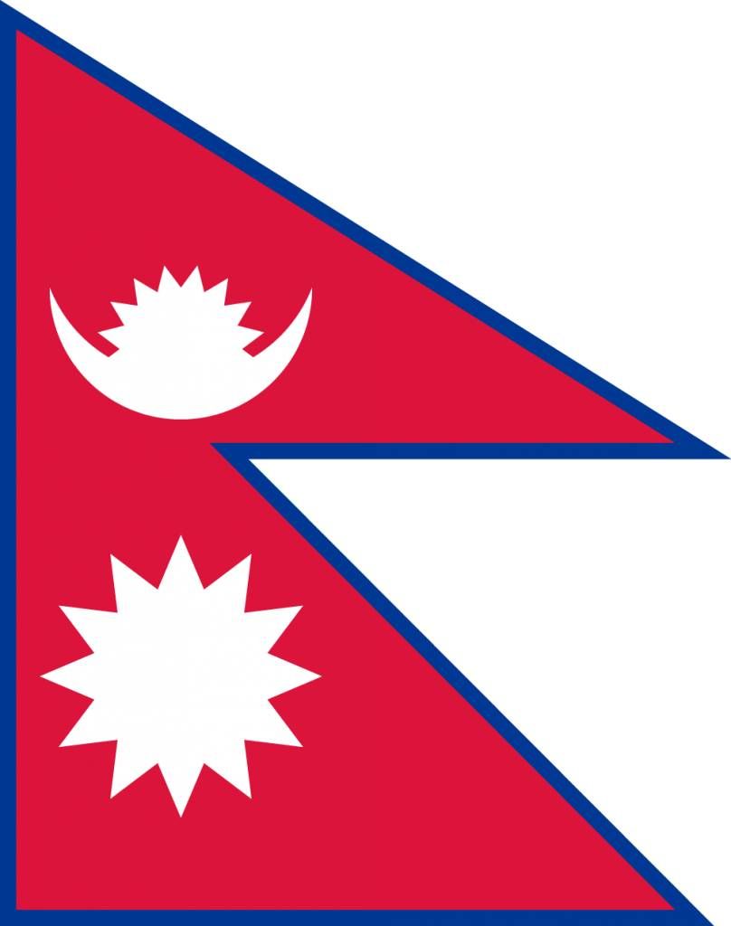 Flag of Nepal image and meaning Nepalese flag