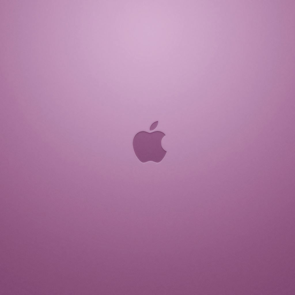 Pink Apple Logo iPad Wallpaper Free Download