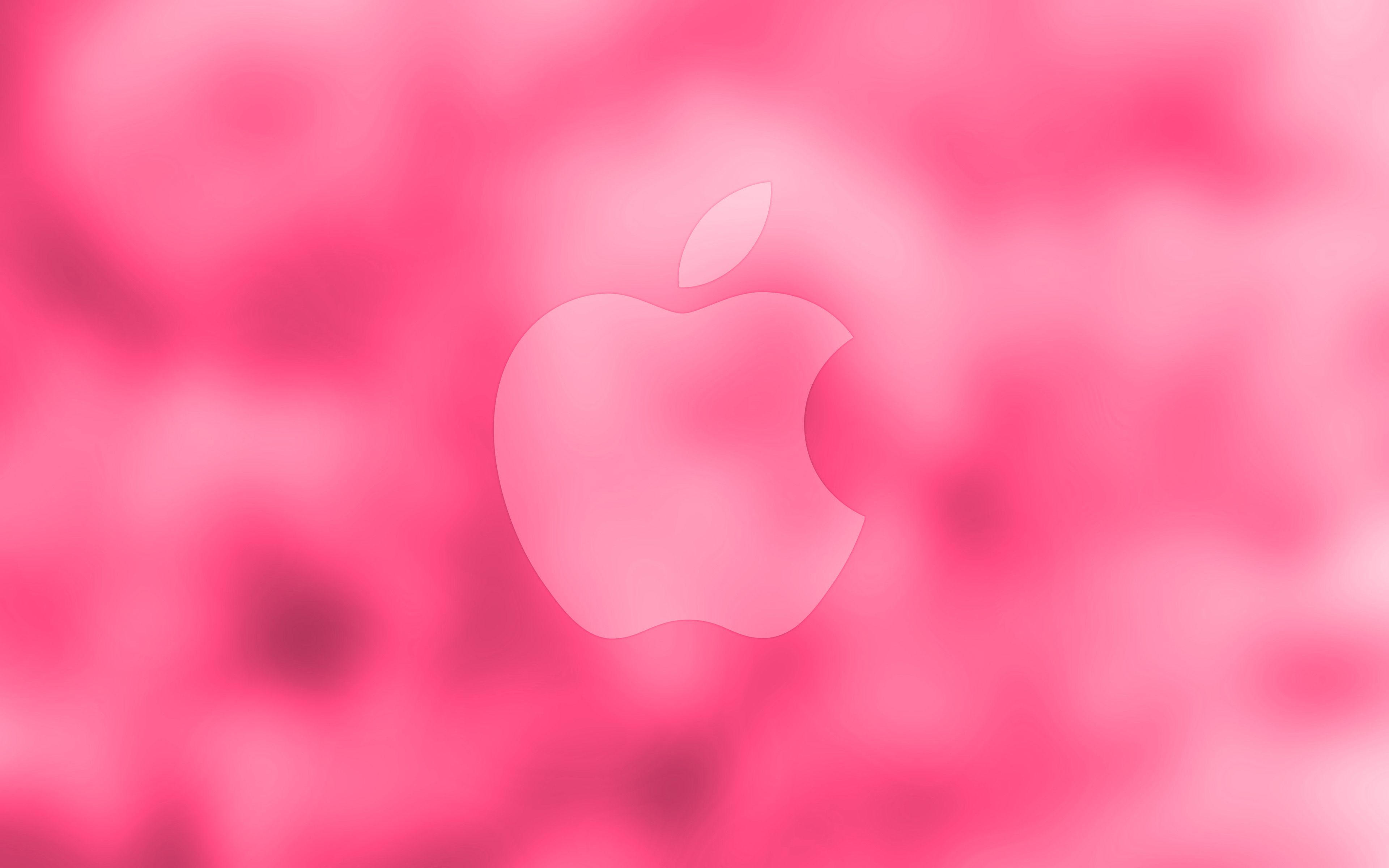 Download wallpaper Apple pink logo, 4k pink blurred background, Apple, minimal, Apple logo, artwork for desktop with resolution 3840x2400. High Quality HD picture wallpaper